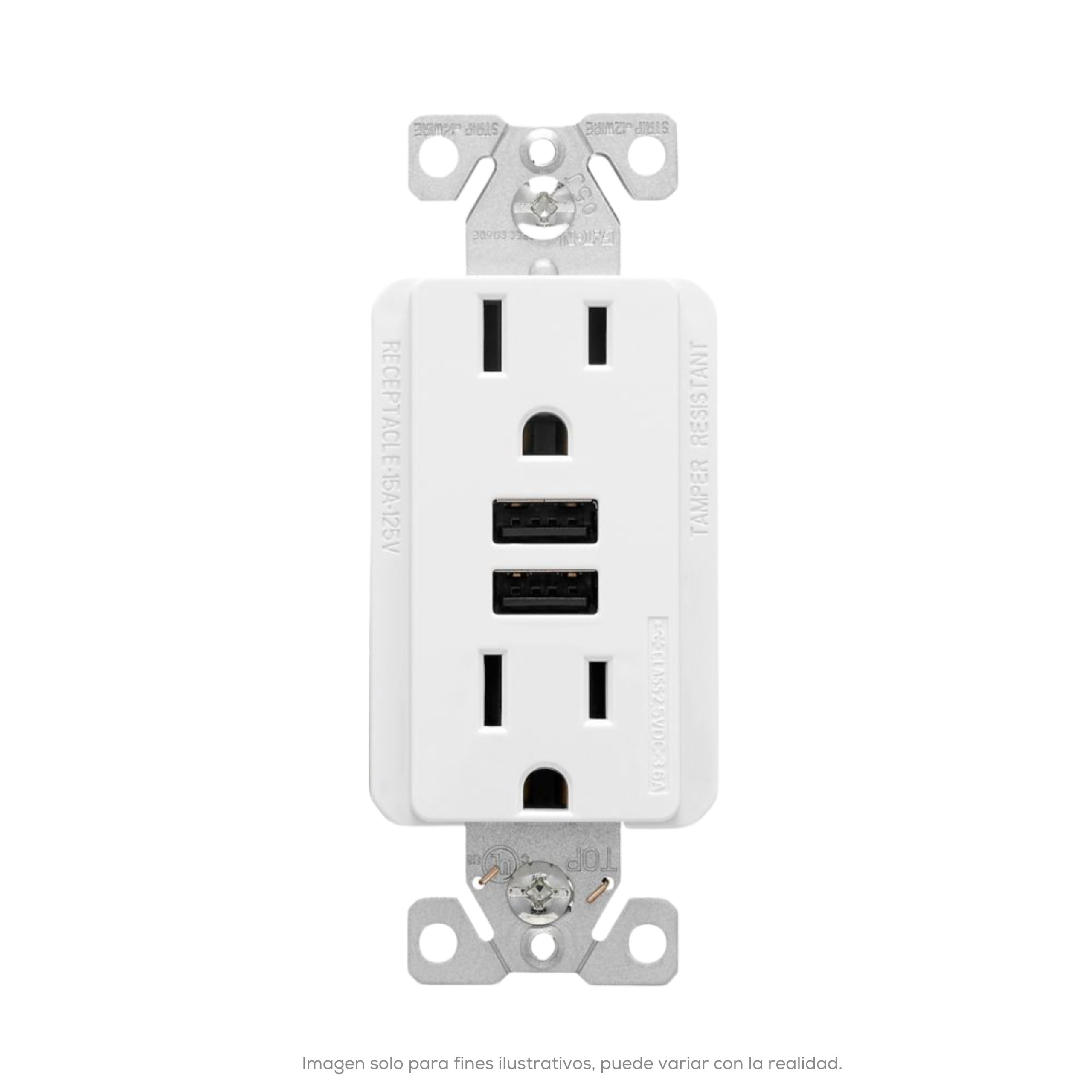 Receptor USB 36 A Duplex