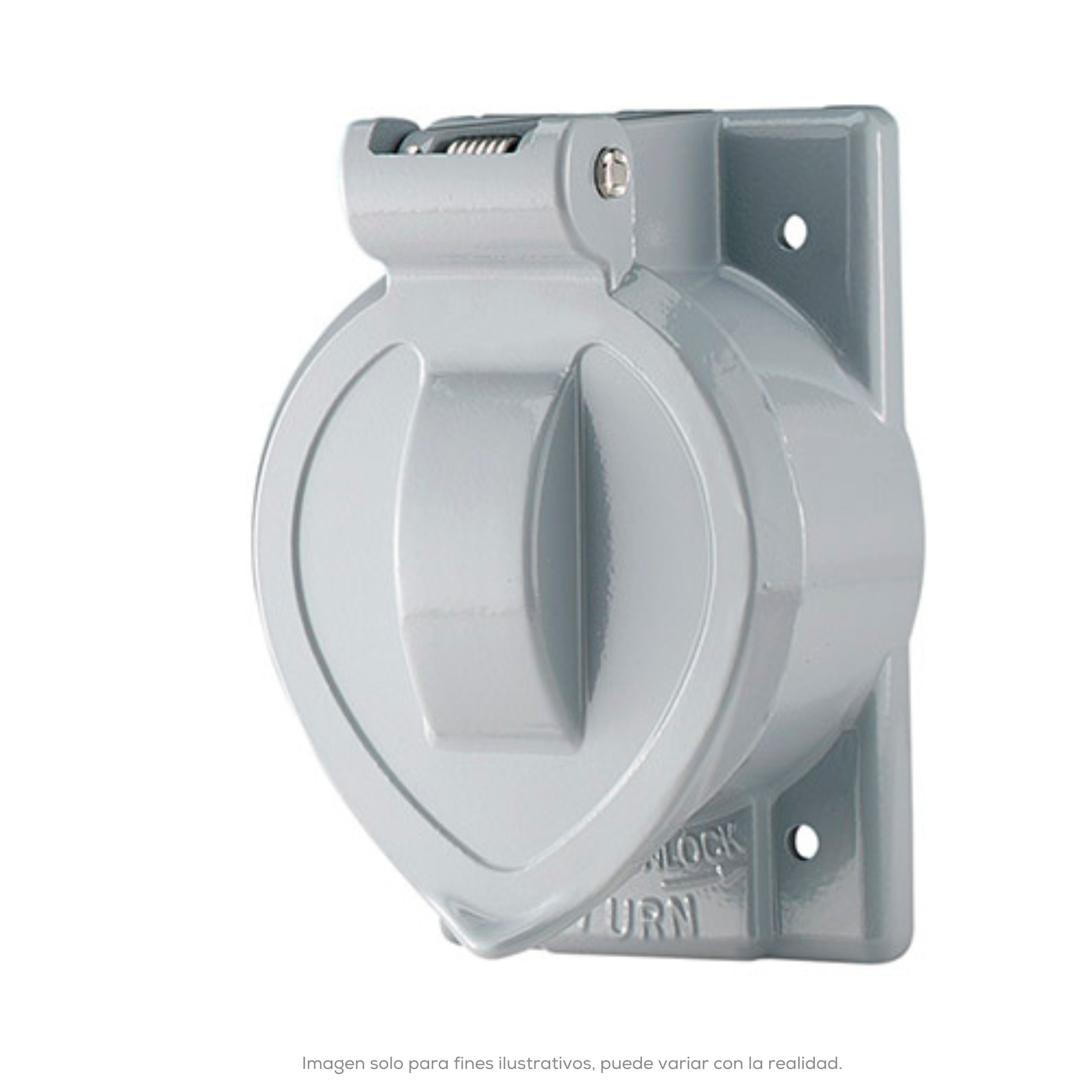 Cubierta Proctetora Contra Humedad De Aluminio Fundido Para Accesorios De 50 A Con Tapa Lift Lid Grado Marino