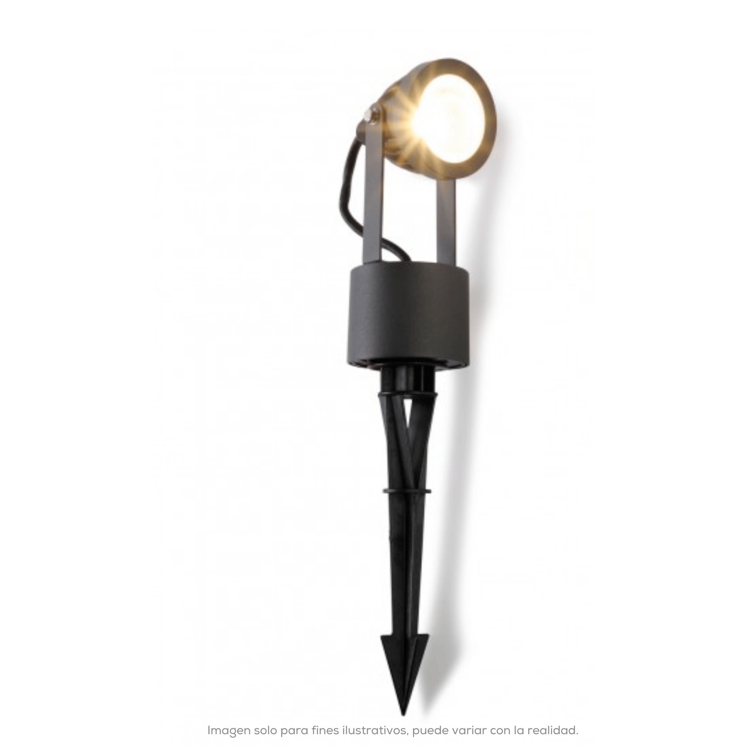 LUMINARIO DE ALUMINIO C/ESTACA LED CREE COB 7W GRAFITO