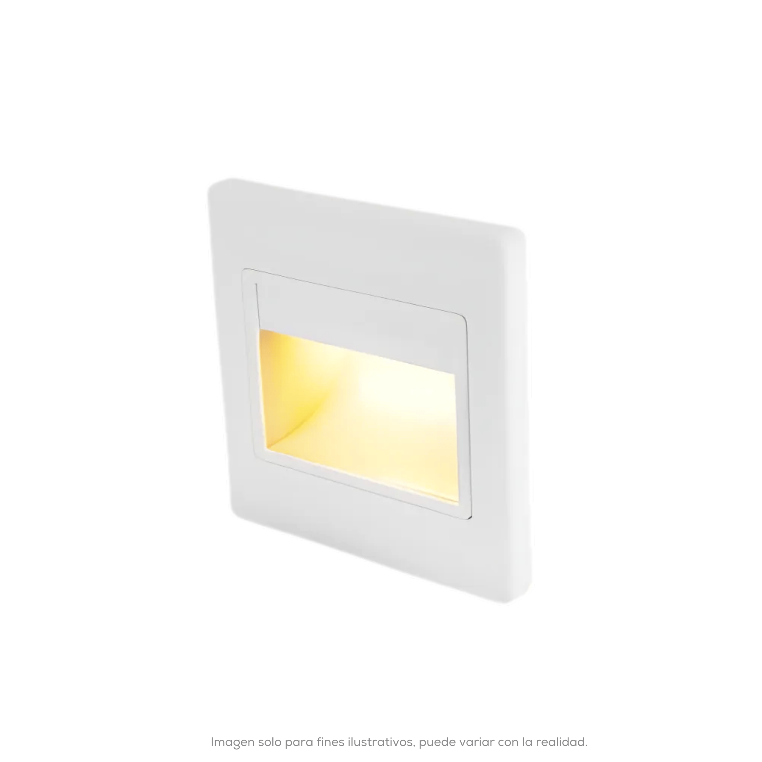 LUMINARIO DE LED PARA EMPOTRAR EN MURO P INT BLANCO