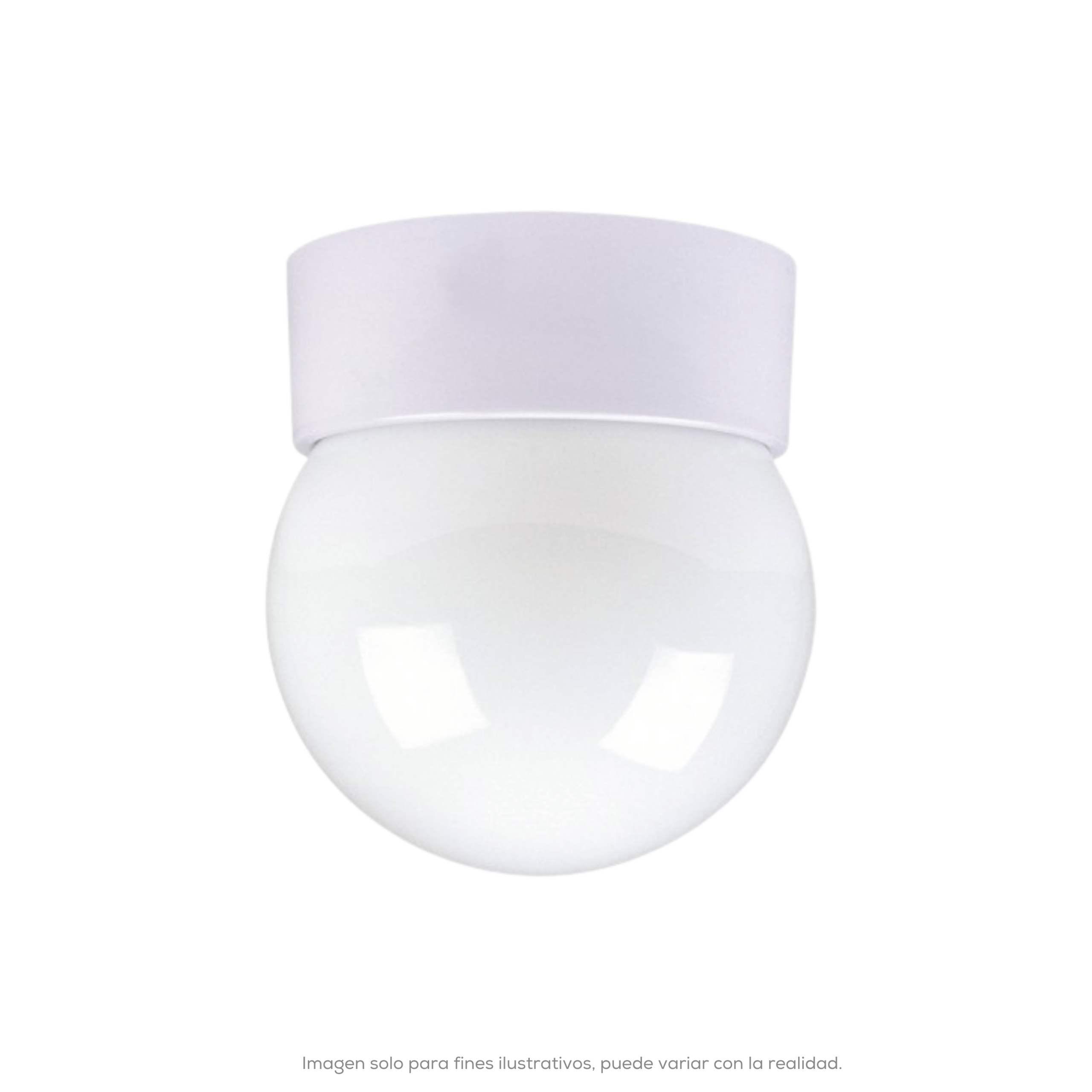 BASE FIERRO CON GLOBO R6 BLANCO