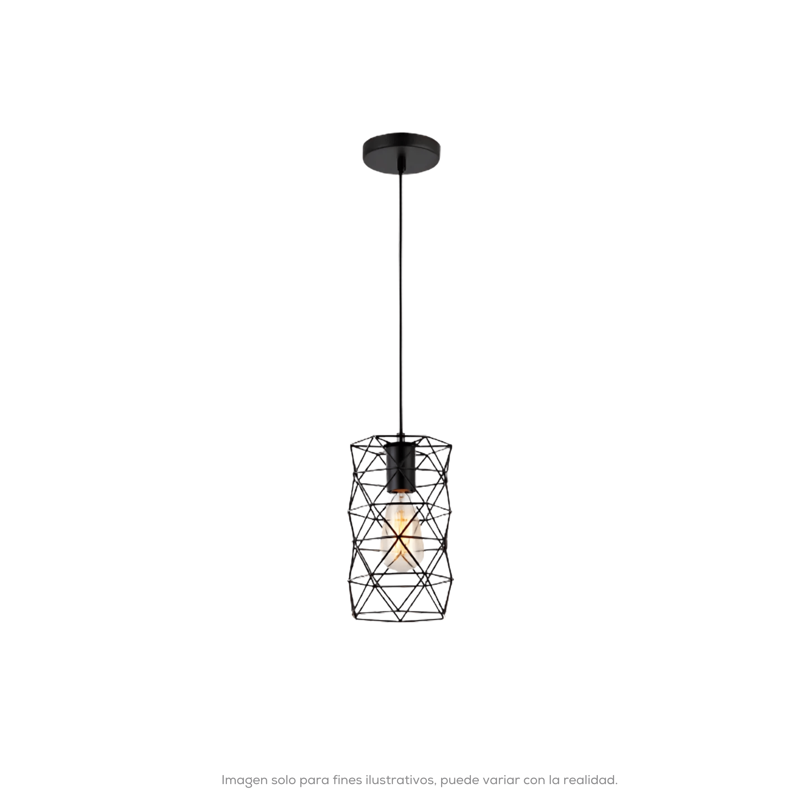 LUMINARIO COLGANTE BASE E27 SIN LAMPARA