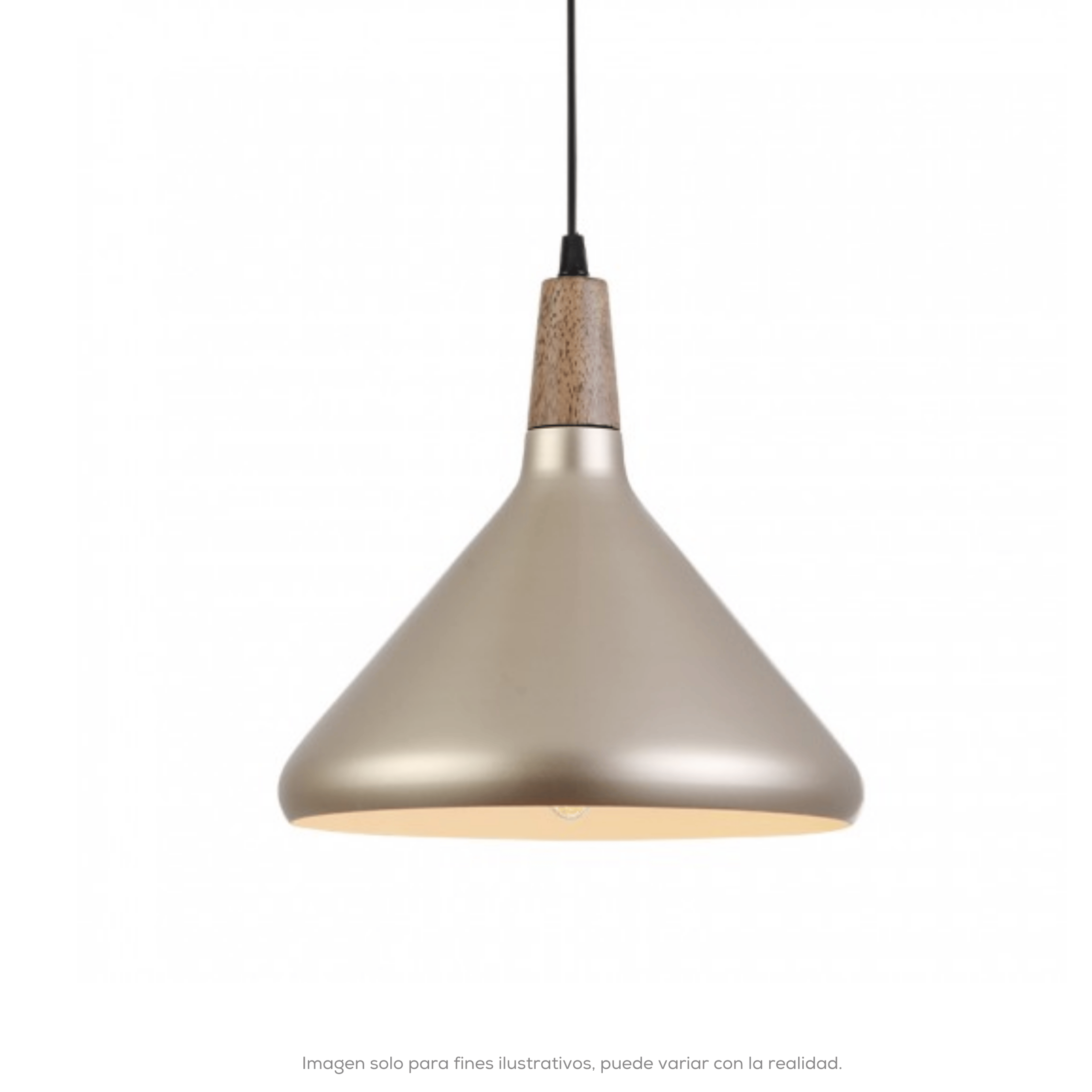 LUMINARIO COLGANTE BASE E27 SIN LAMPARA
