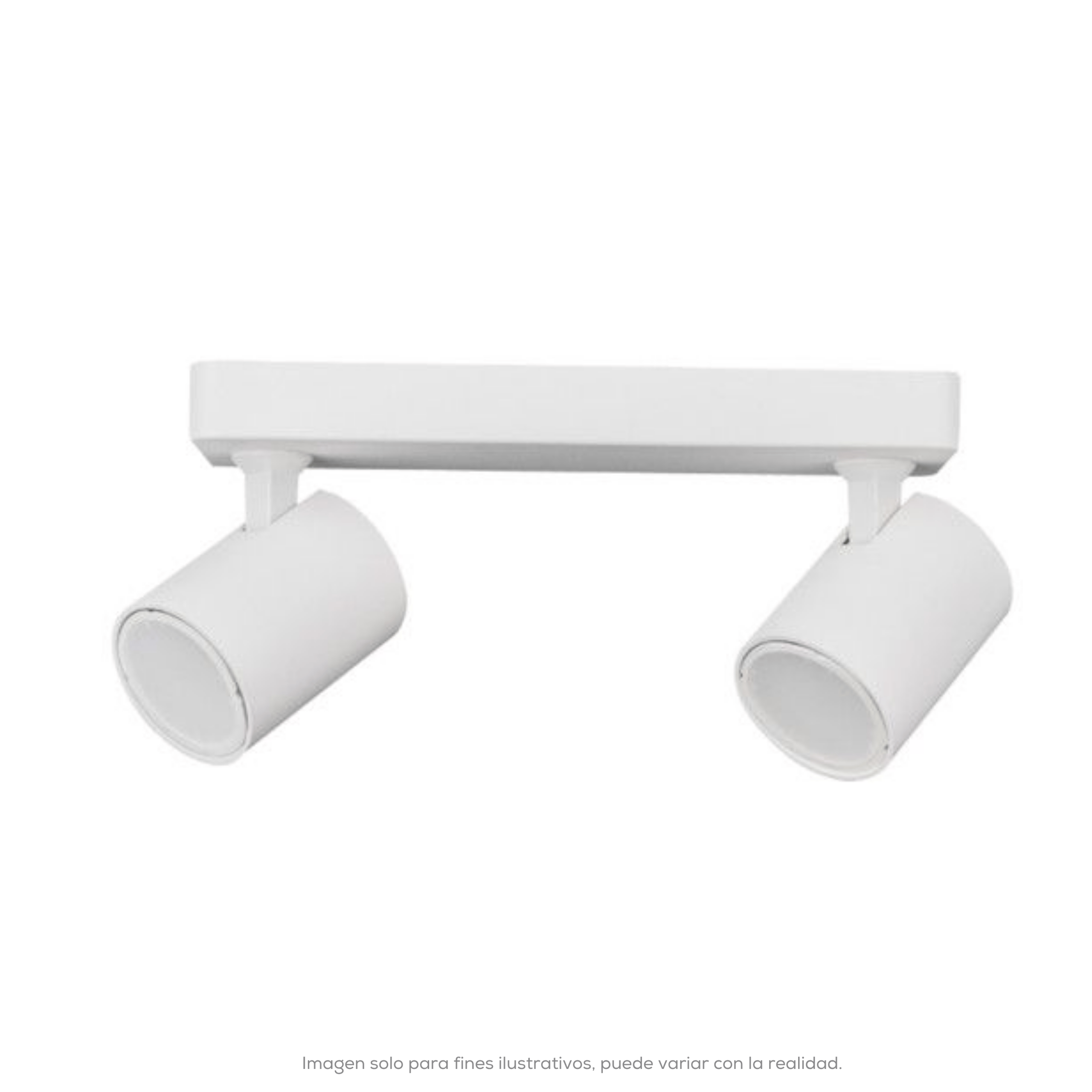 LUMINARIO PARA TECHO SPOT 2XGU10 BLANCO