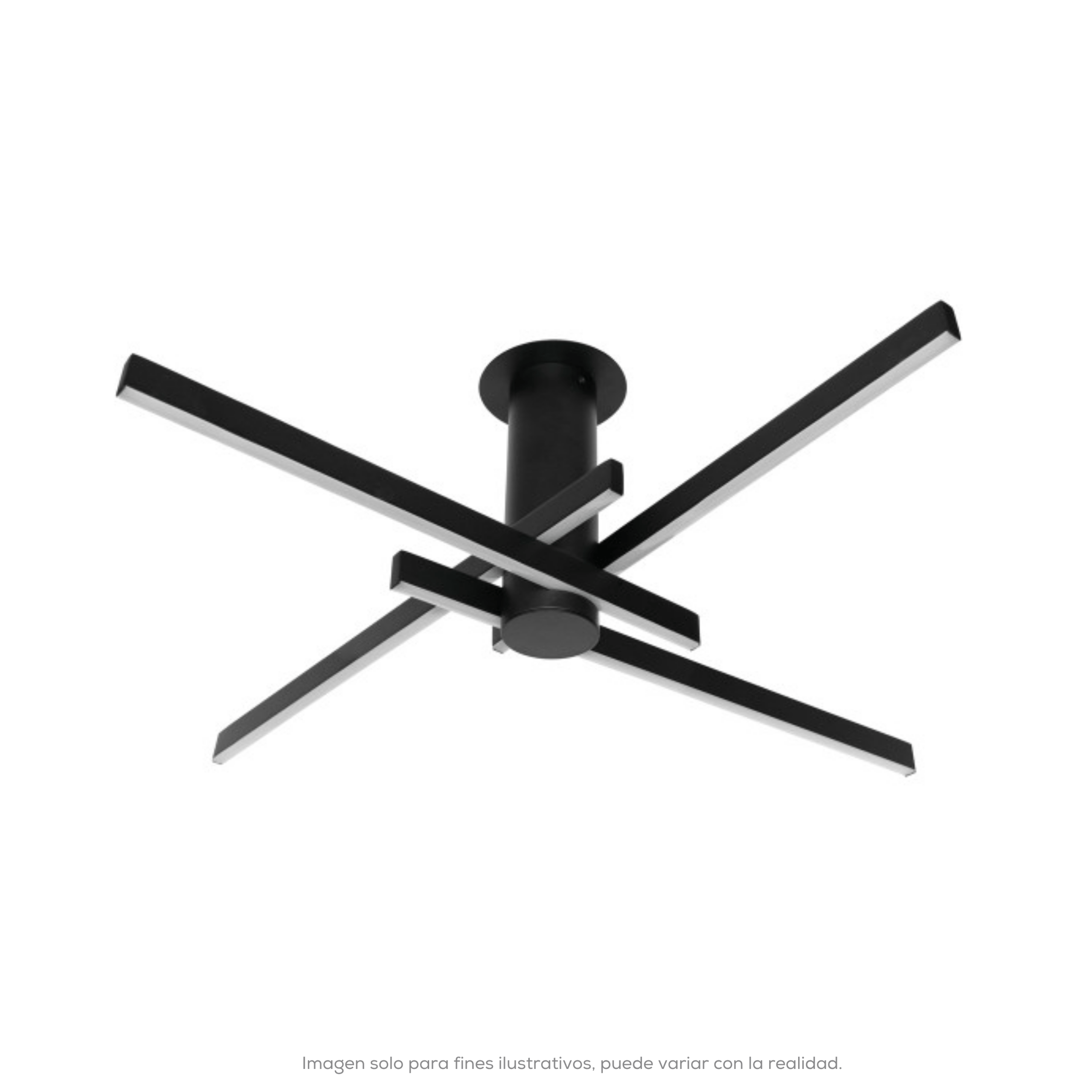 LUMINARIO PARA TECHO LED TERM. NEGRO