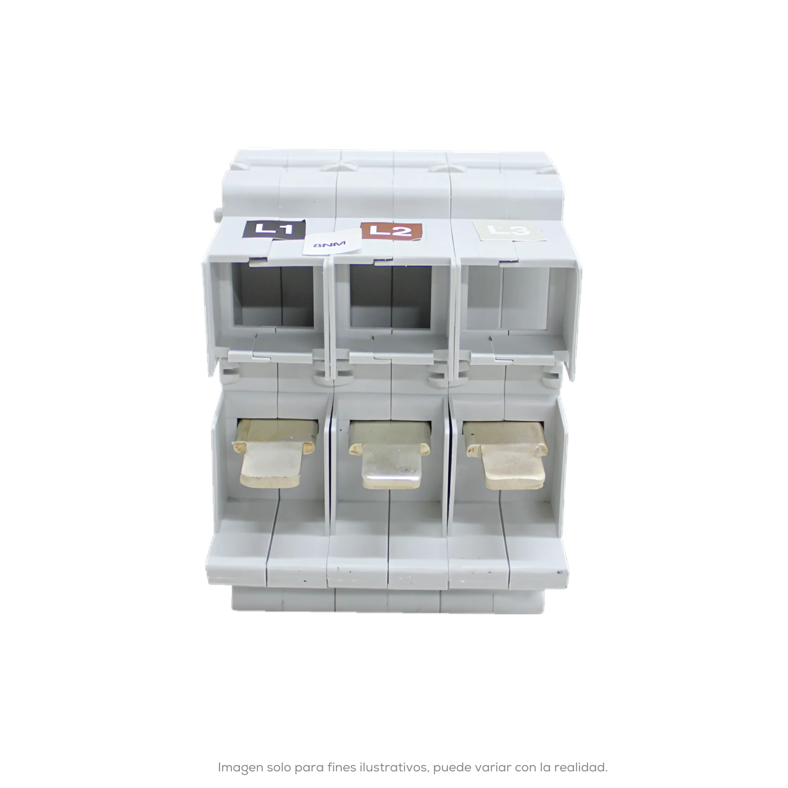 MODULO ENCHUFABLE 3 POLOS 600 V PARA INTERRUPTORES DERIVADOS MEGATIKER M1 160E M1 160N HASTA DE 160 A
