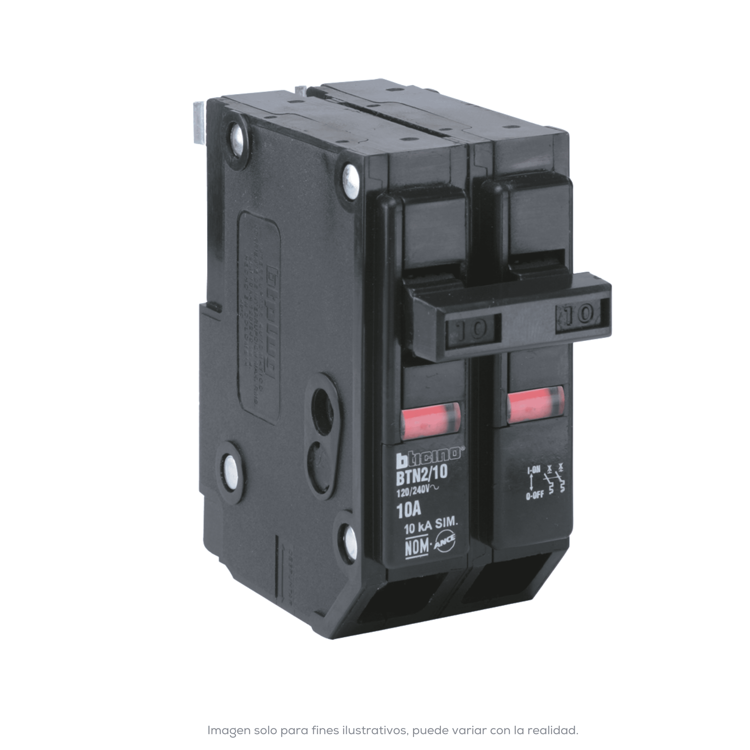 INTERRUPTOR TERMOMAGNETICO 2X15 A 120 240V 10 KA MONTAJE ENCHUFABLE