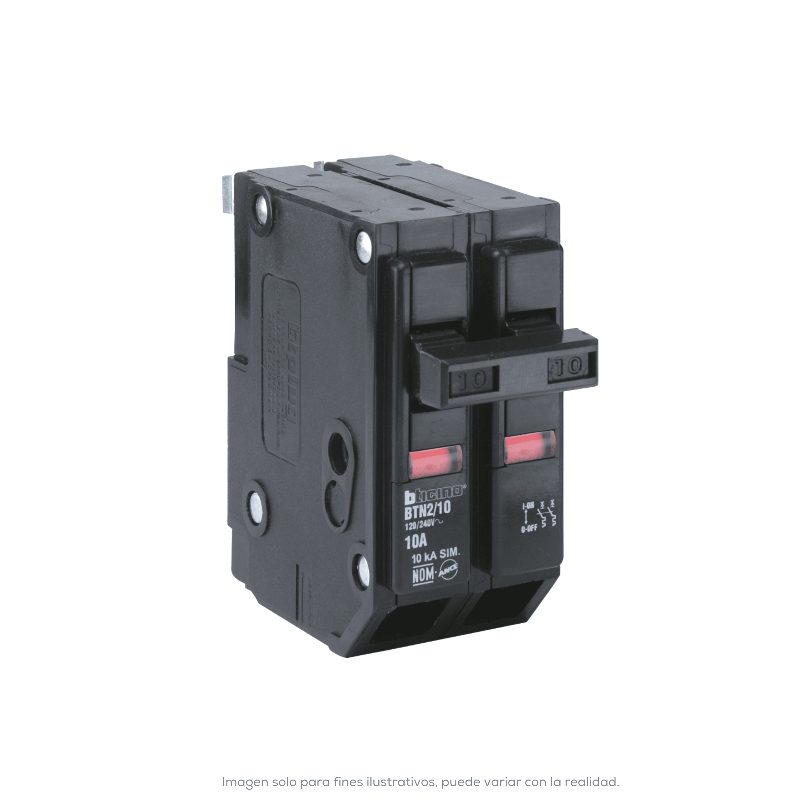INTERRUPTOR TERMOMAGNETICO 2X20 A 120/240 V 10 KA MONTAJE ENCHUFABLE