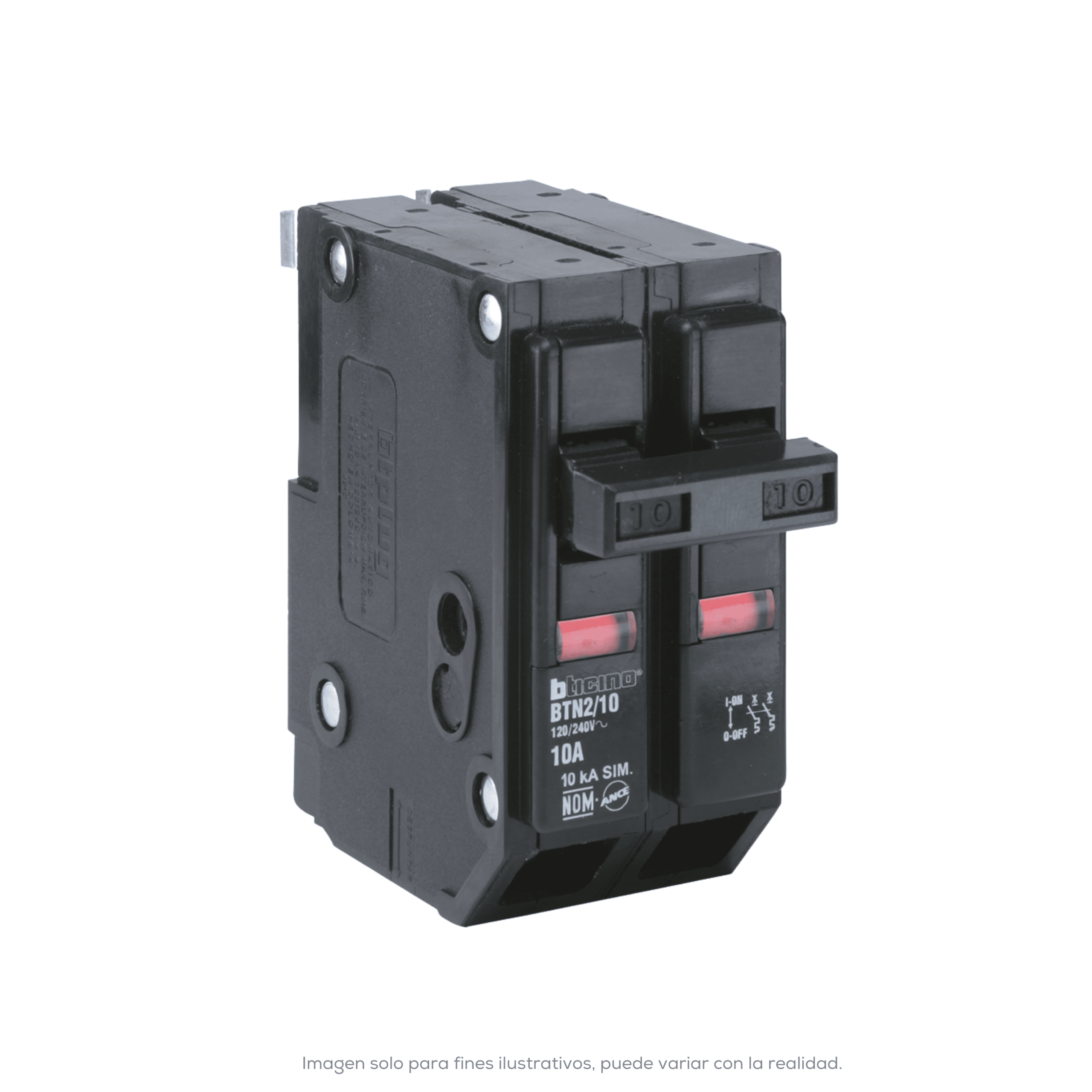 INTERRUPTOR TERMOMAGNETICO 2X40 A 120 240V 10 KA MONTAJE ENCHUFABLE