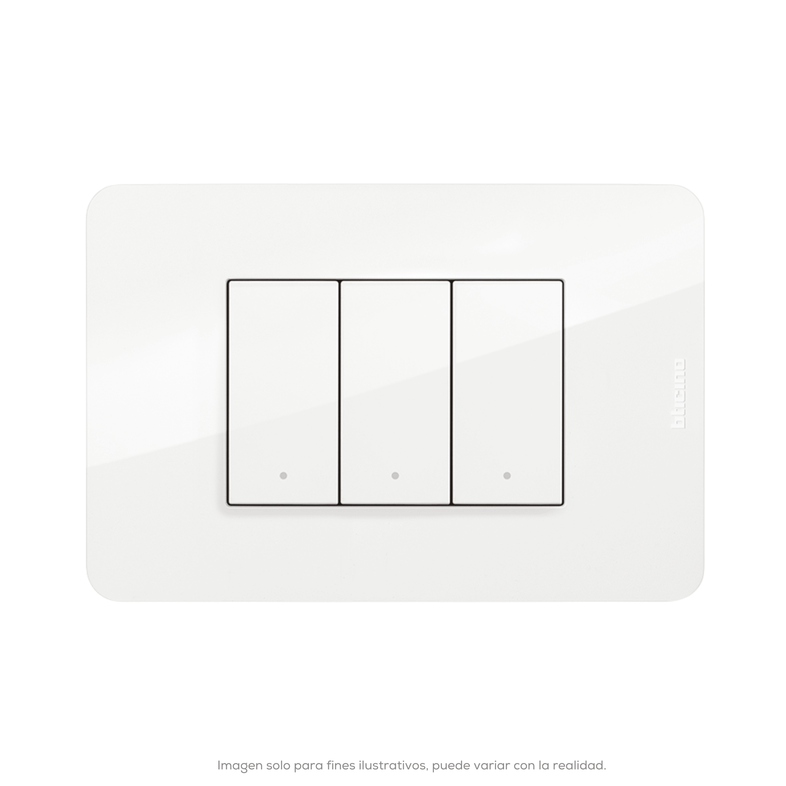 PLACA DE RESINA COLOR BLANCO 3 MOD. (INCLUYE CHASIS)
