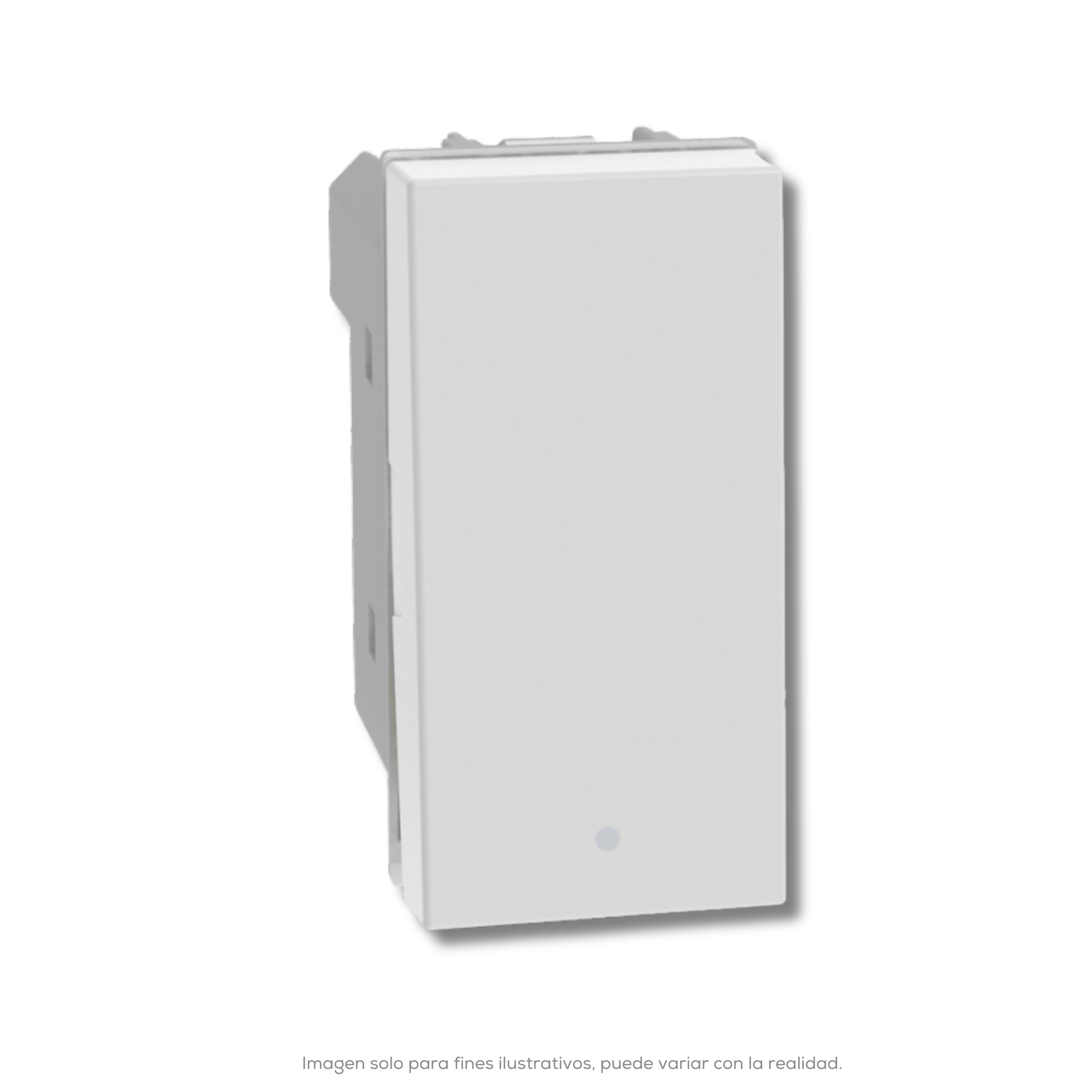 INTERRUPTOR SENCILLO 15AX 127V 1 MOD. BLANCO