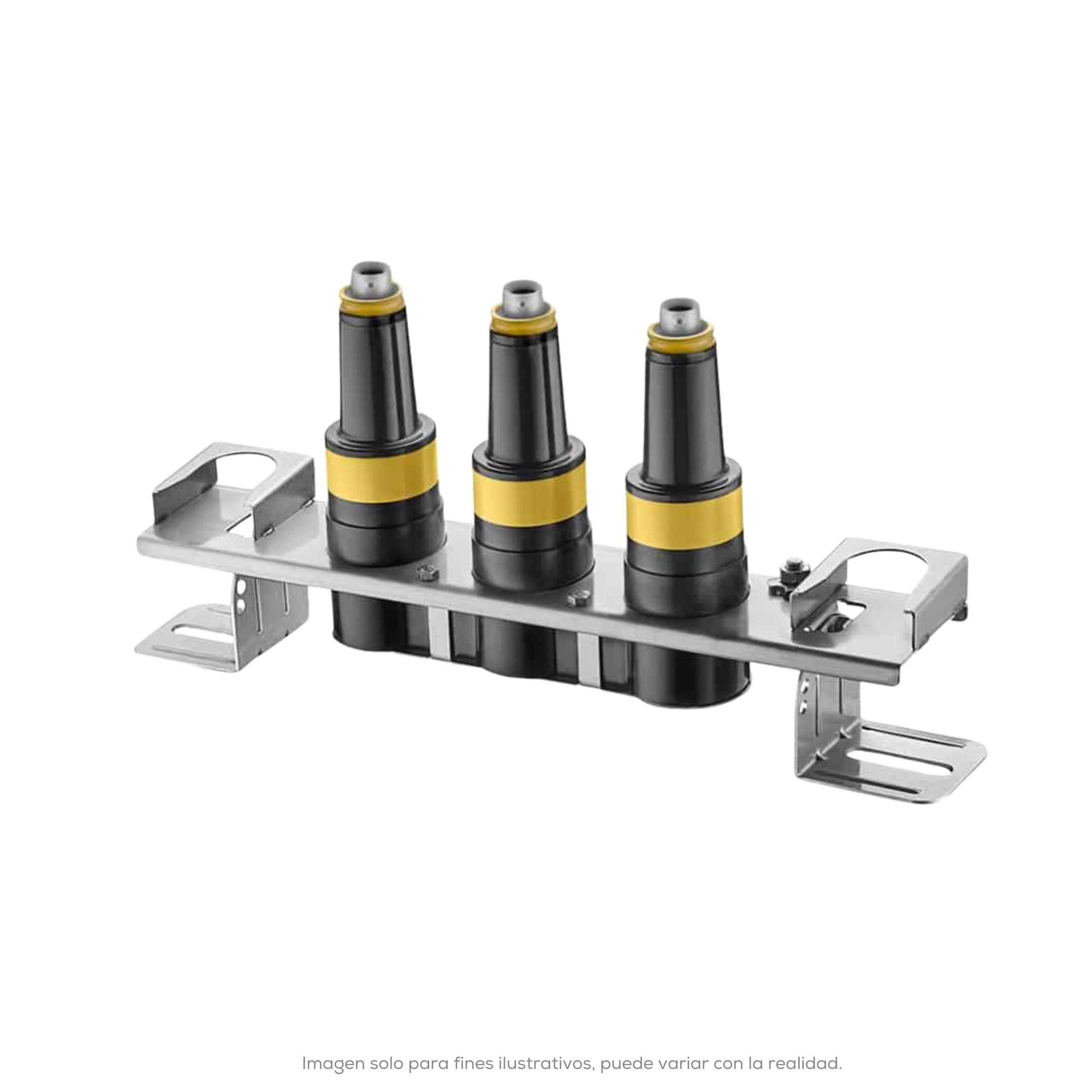 CONECTOR MULTIPLE BUS DE 4 VIAS 35 KV 200 A CON BRACKET DE ACERO INOX OPERACION CON CARGA CHARDON