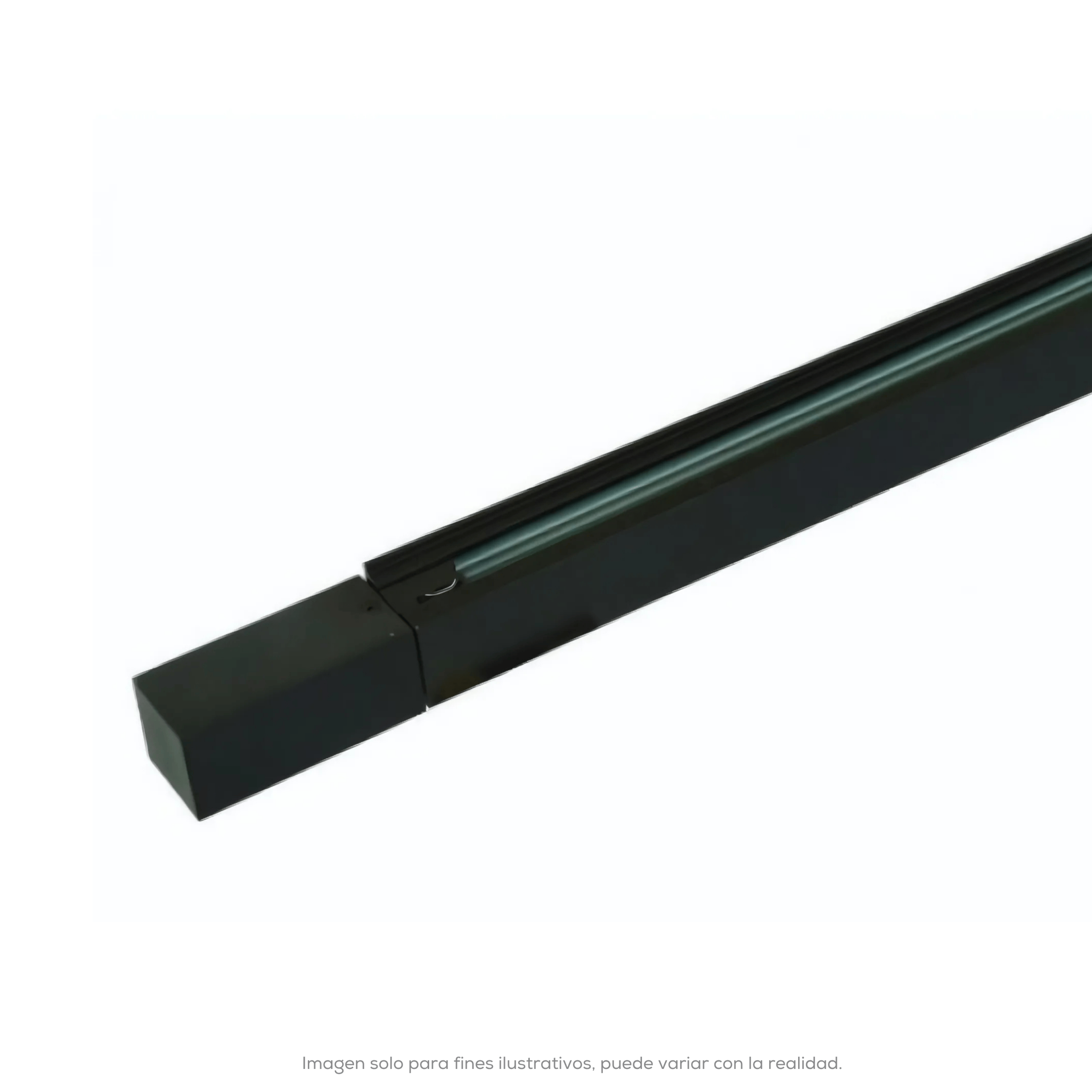 RIEL 3 CIRCUITOS 1M NEGRO