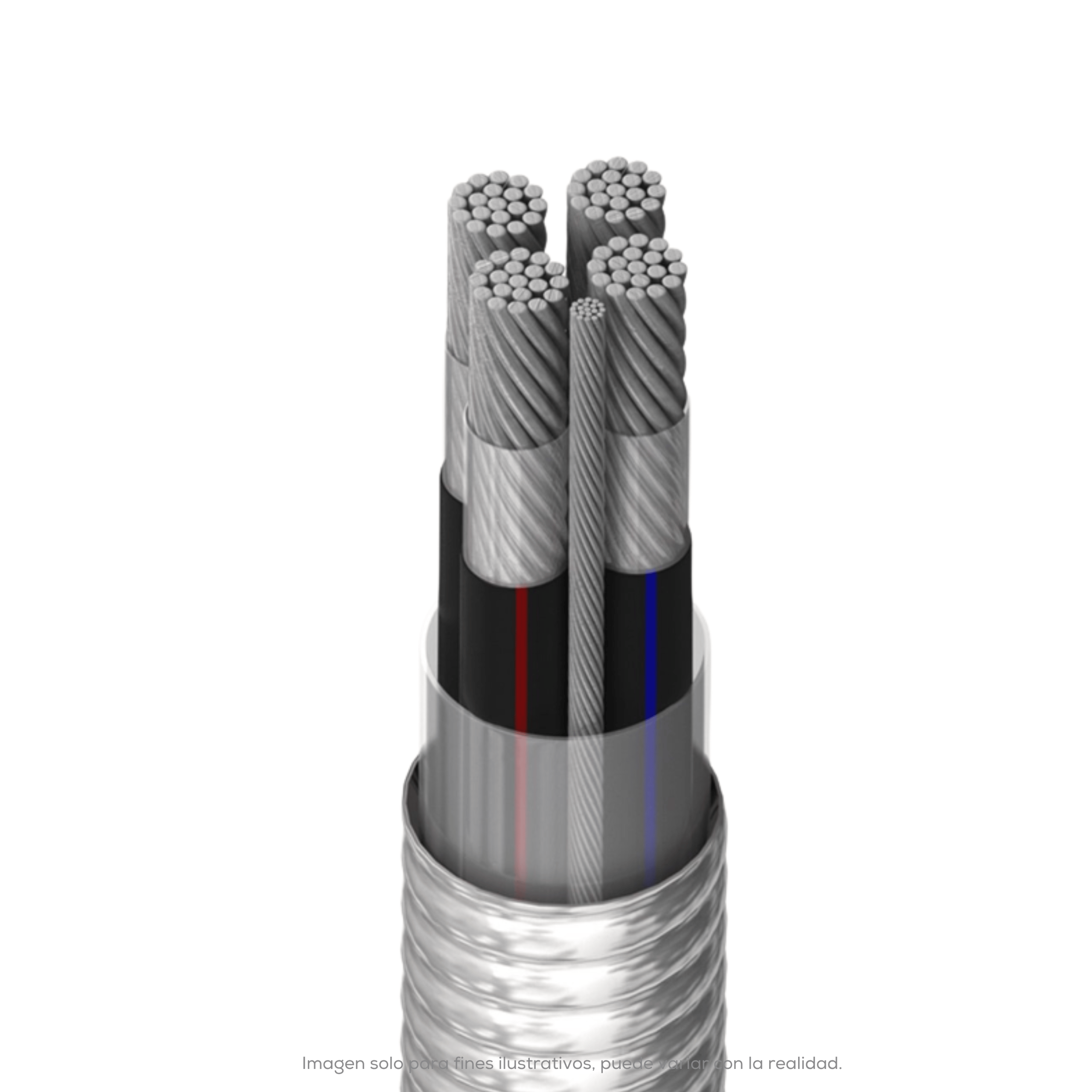 CABLE AL TETRAPOLAR 4X400+1X1/0 MC LS S8000 S/C VIAKON ST92