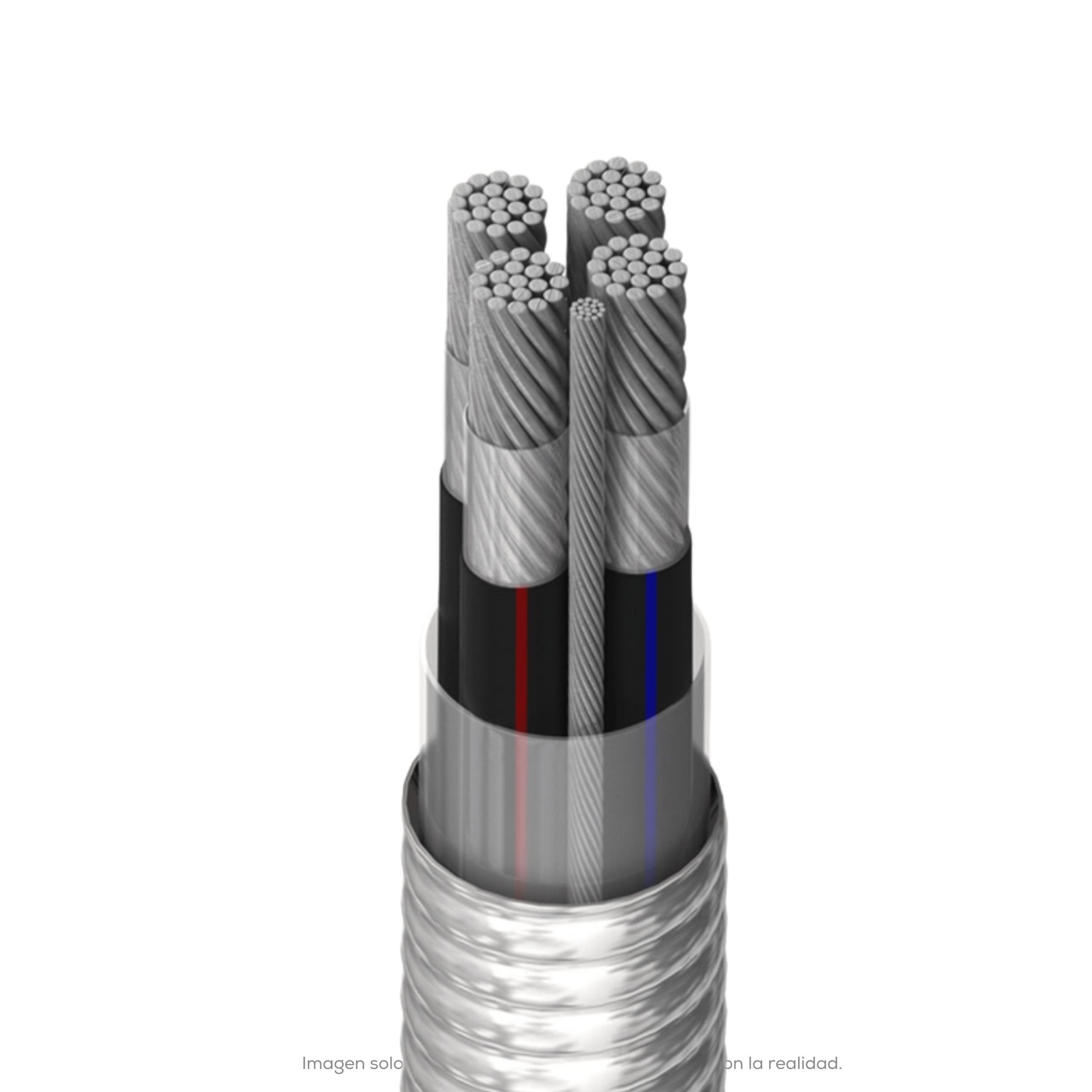 CABLE AL TETRAPOLAR 4X500+1X1 MC LS S8000 S/C VIAKON ST93