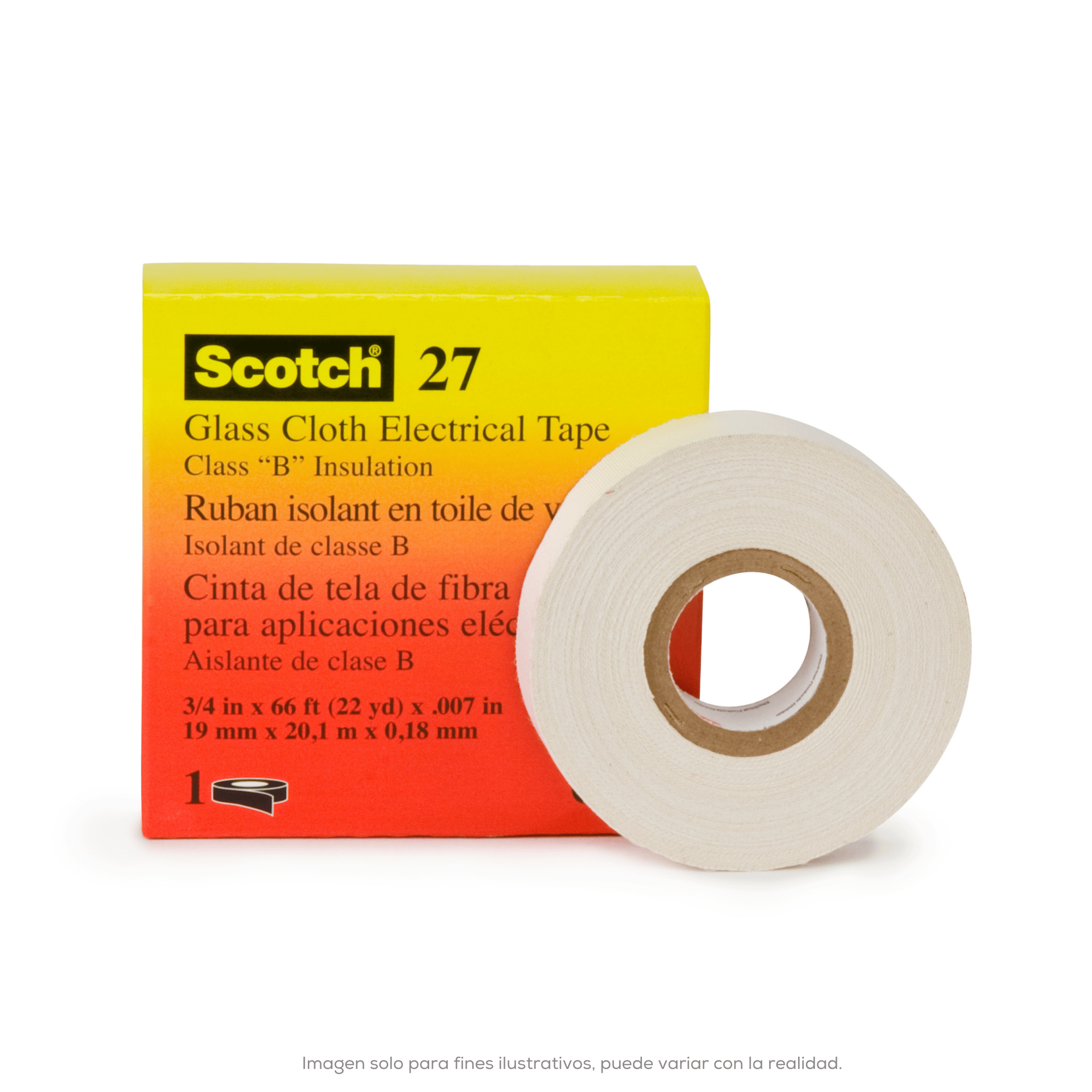 Cinta De Fibra De Vidrio Scotch 27 019 X 20M 3M