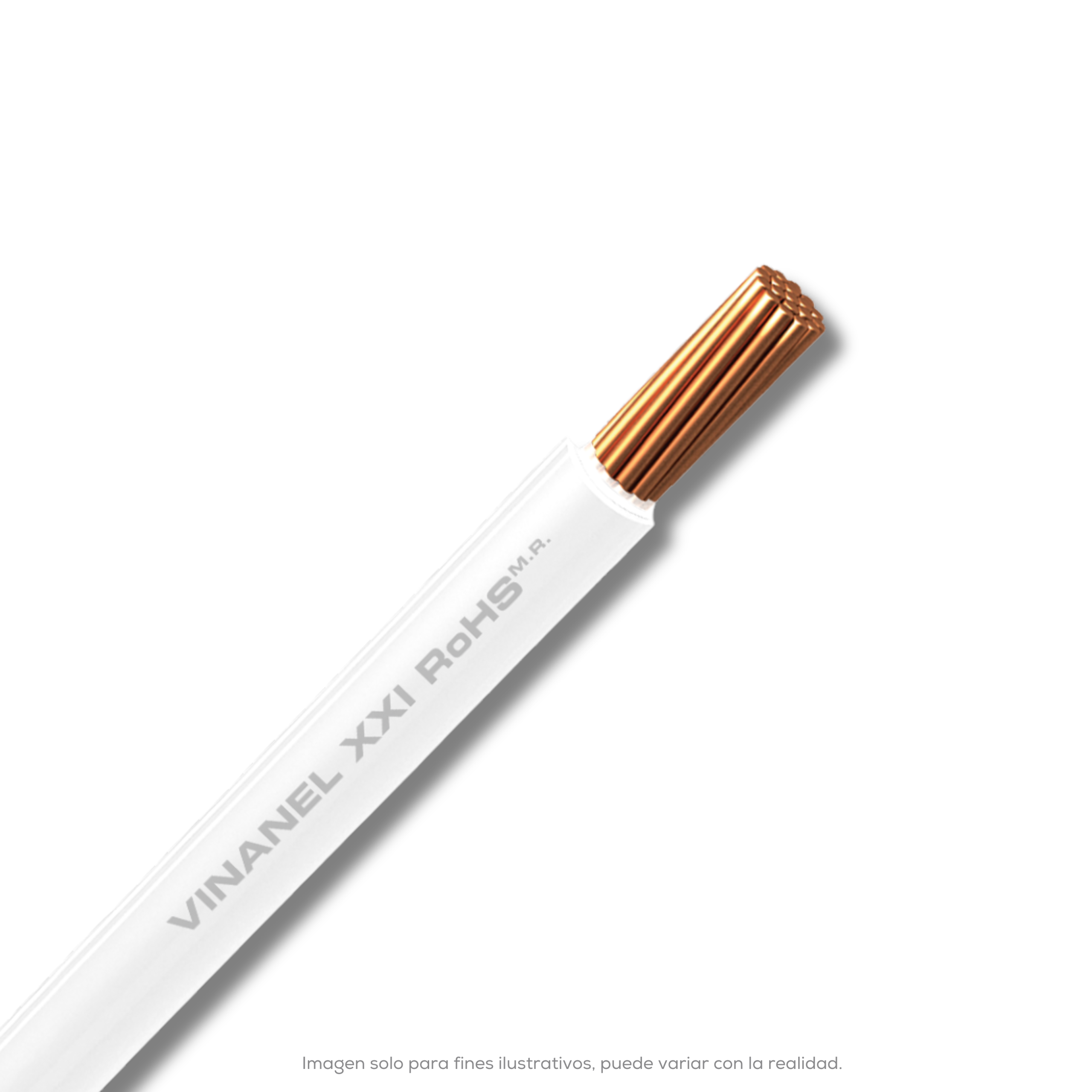CABLE THW CAL 10 VINANEL BLANCO CARRETE 1000 MTS CONDUMEX