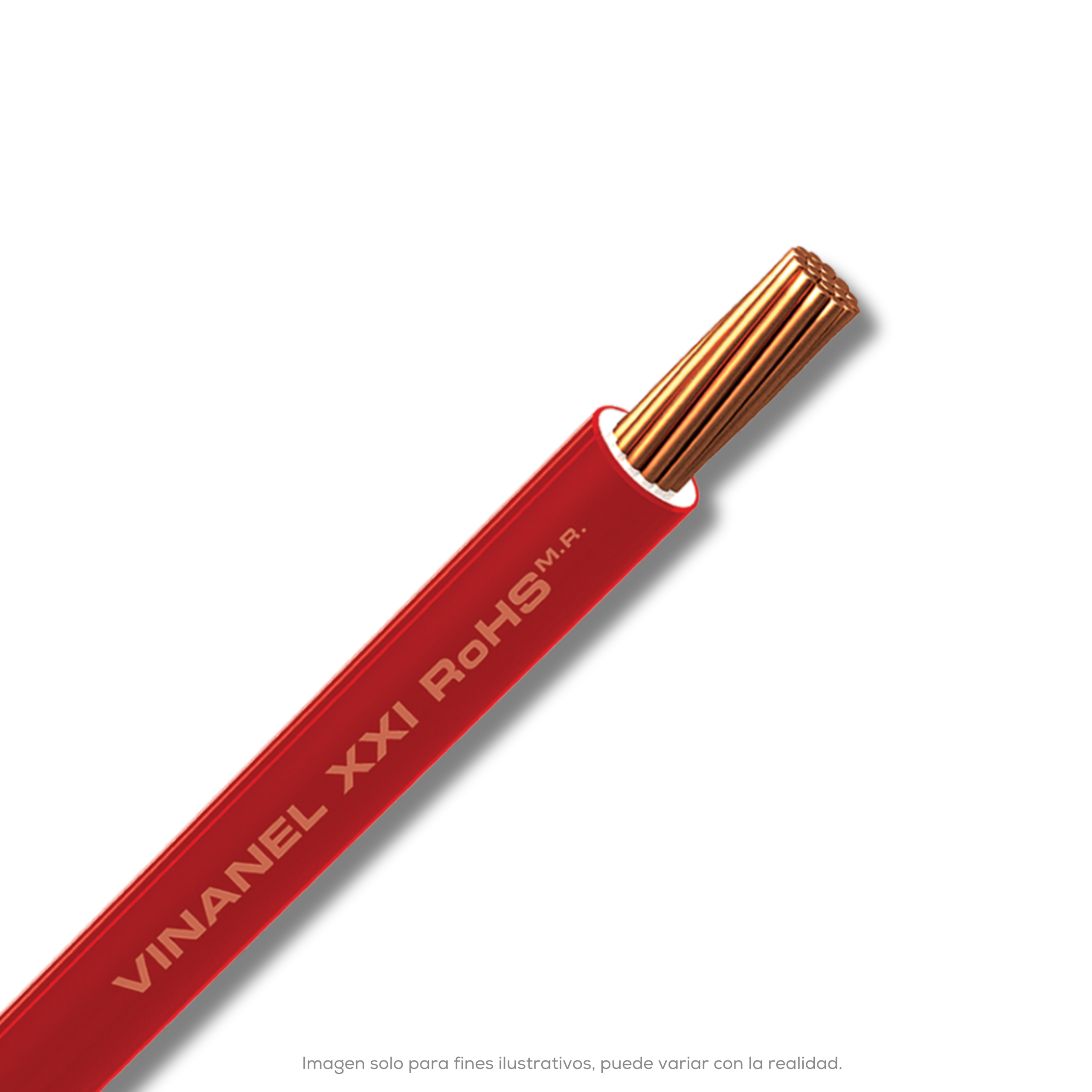 CABLE THW CAL 12 VINANEL ROJO CONDUMEX CAJA