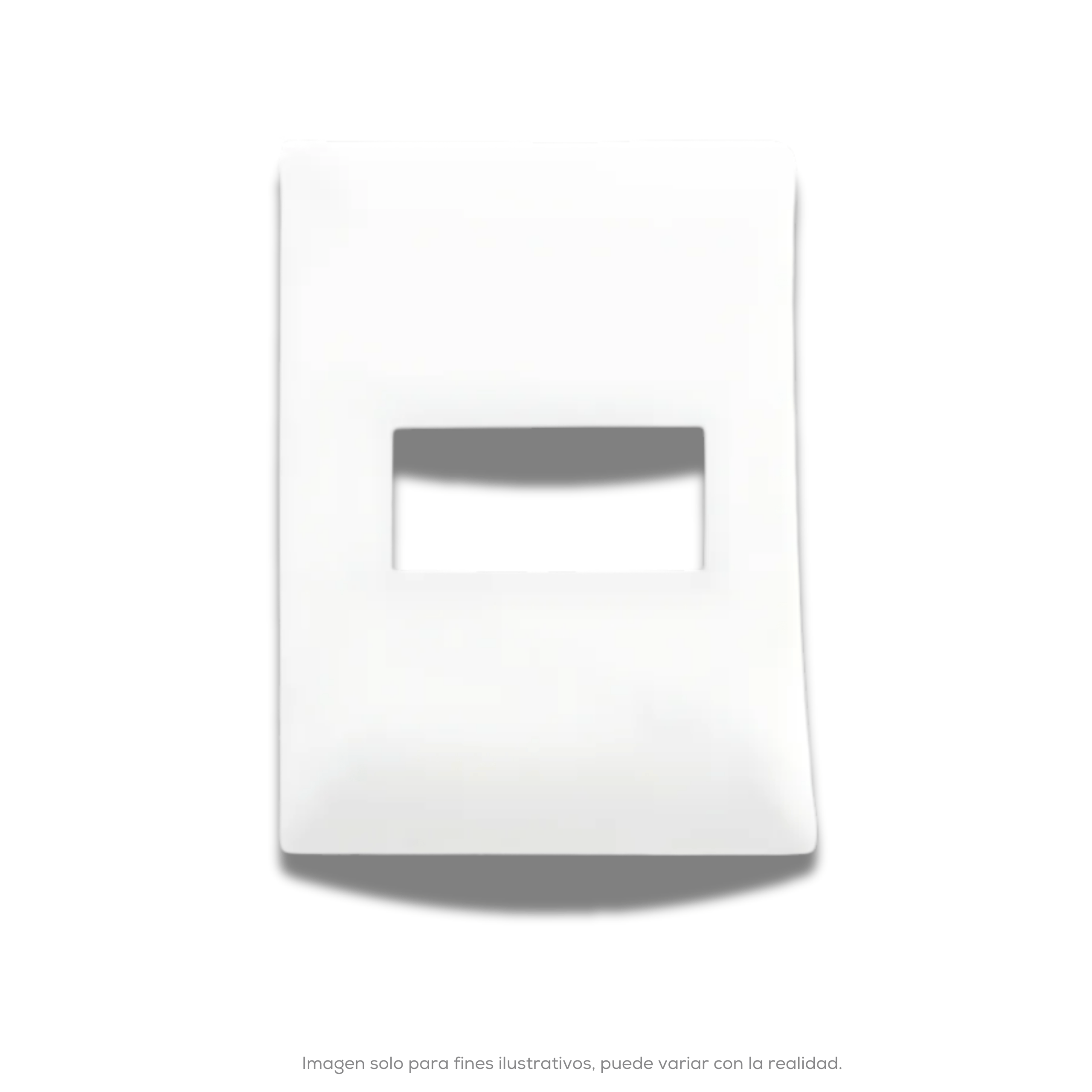 PLACA ALPHA 1 VENTANA LEXAN BLANCO
