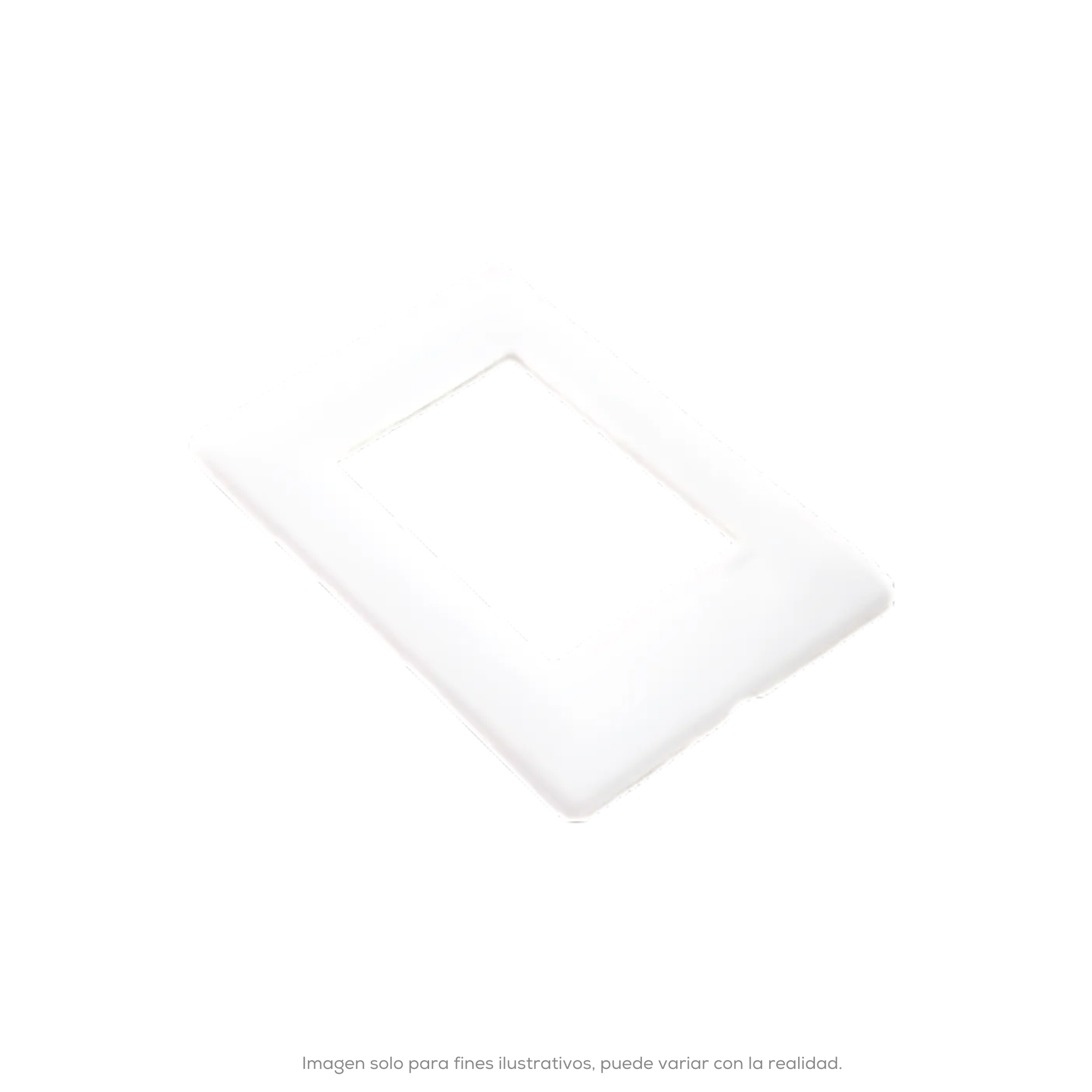 PLACA ALPHA 3 VENTANAS LEXAN BLANCO