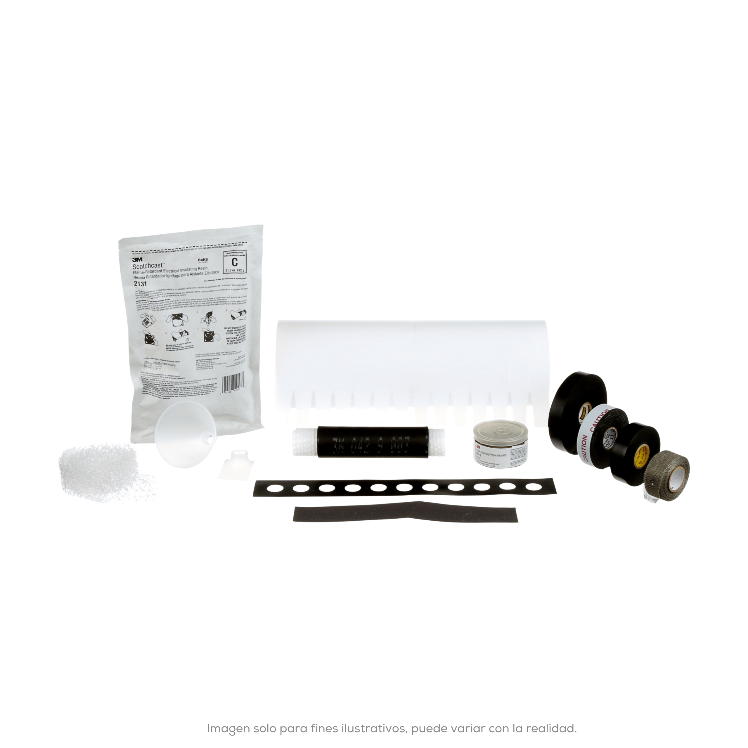 Empalme para Cable de Mineria 3M Scotchcast 8096-6 (2131), 1 Kit/Paquete