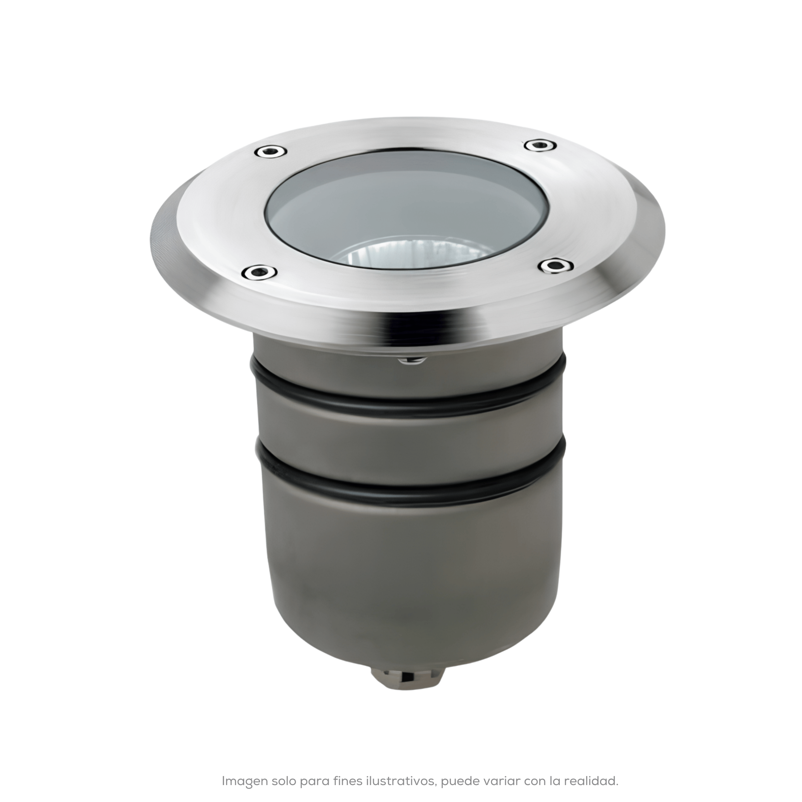 LUMINARIO EMPOTRADO PISOMURO SUMERGIBLE AQUA ACERO INOX AISI 316BUEN COMPORTAMIENTO EN AGUA CLORADA Y ATMOSFERA SALINA