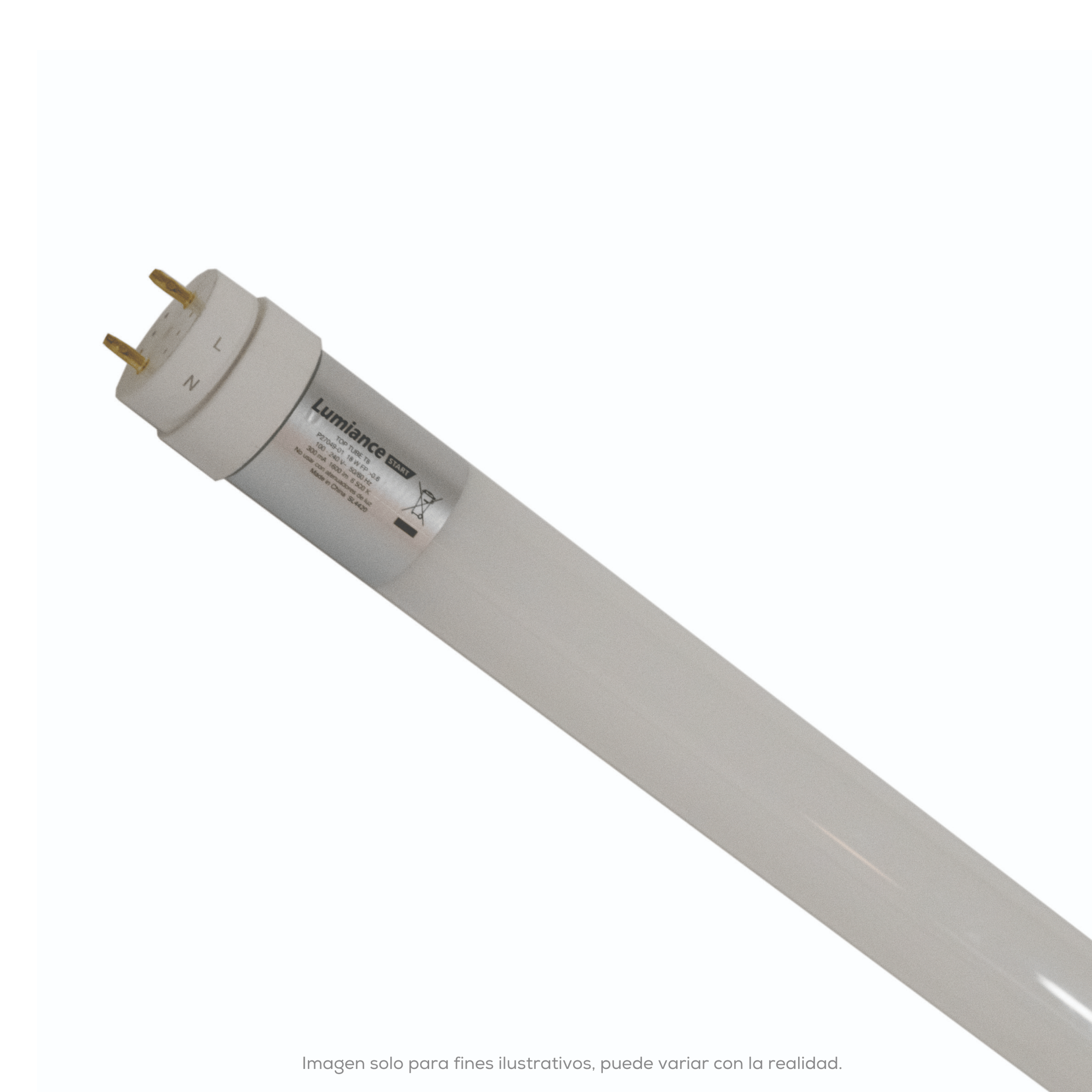 TOP TUBE LED T8 CLEAR 18W