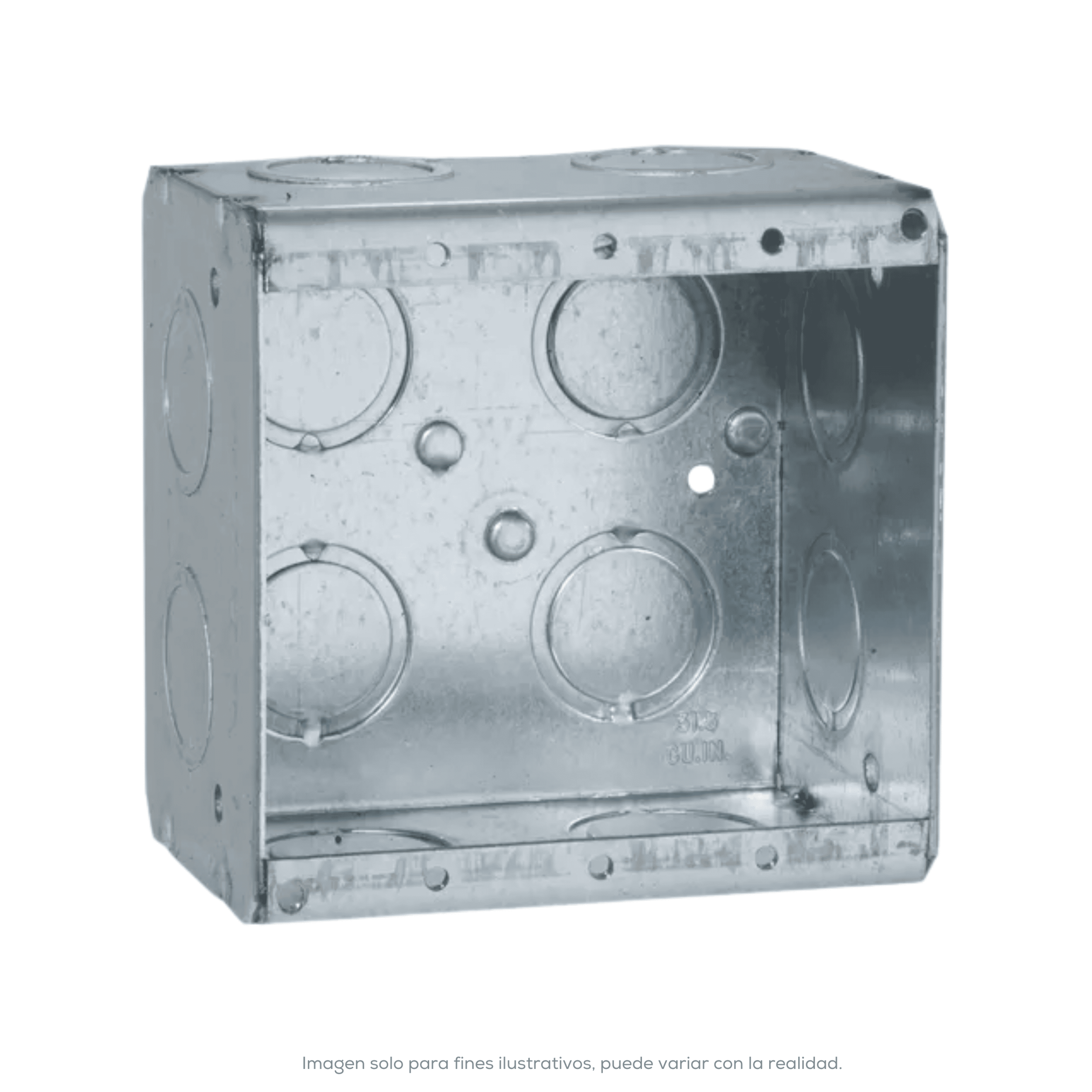 Caja De Metal 2 1/2 PR 2 Artef KO 1/2 3/4 P Raco