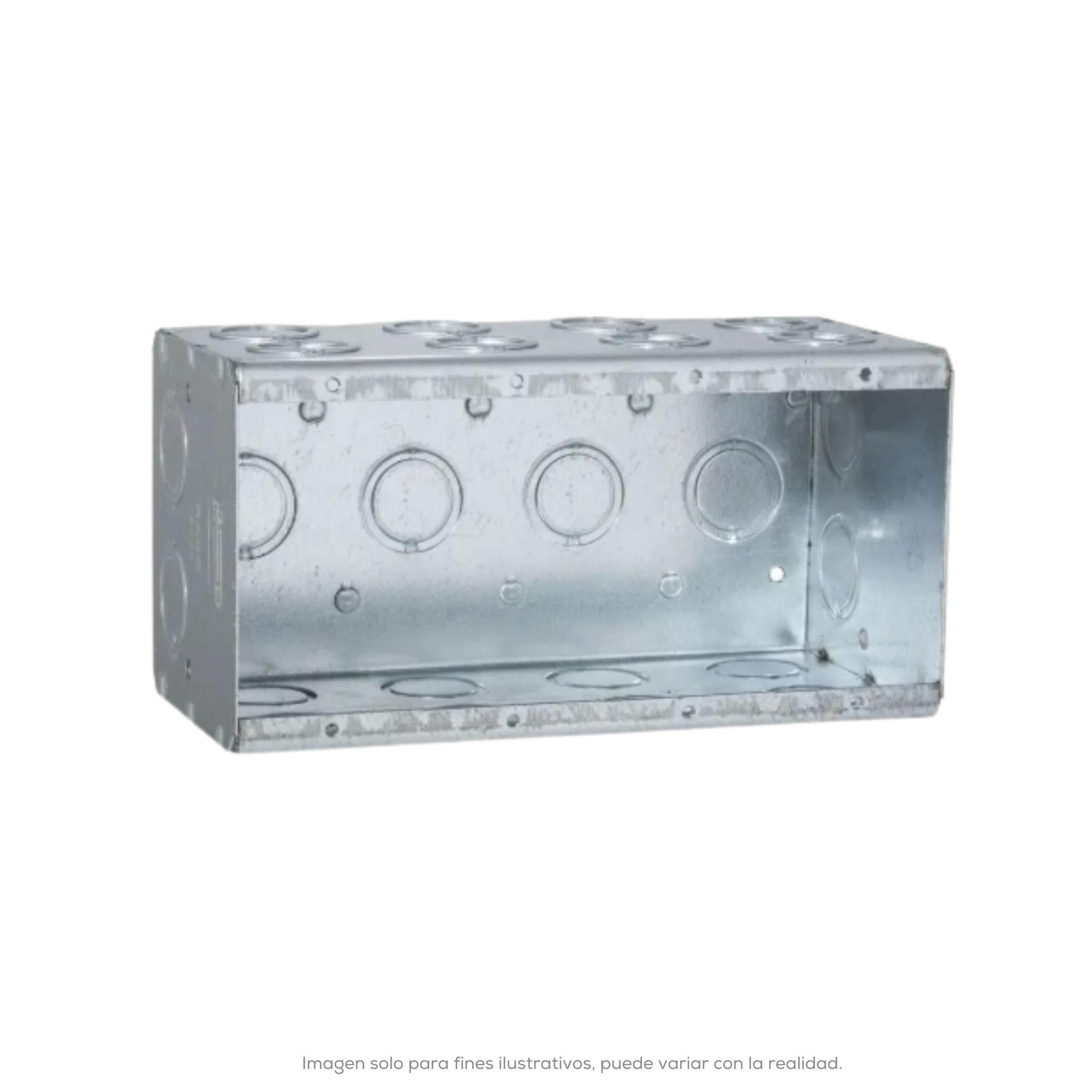 4 Gang Masonry Box 3-1/2 Deep 1/2-3/4 Ko
