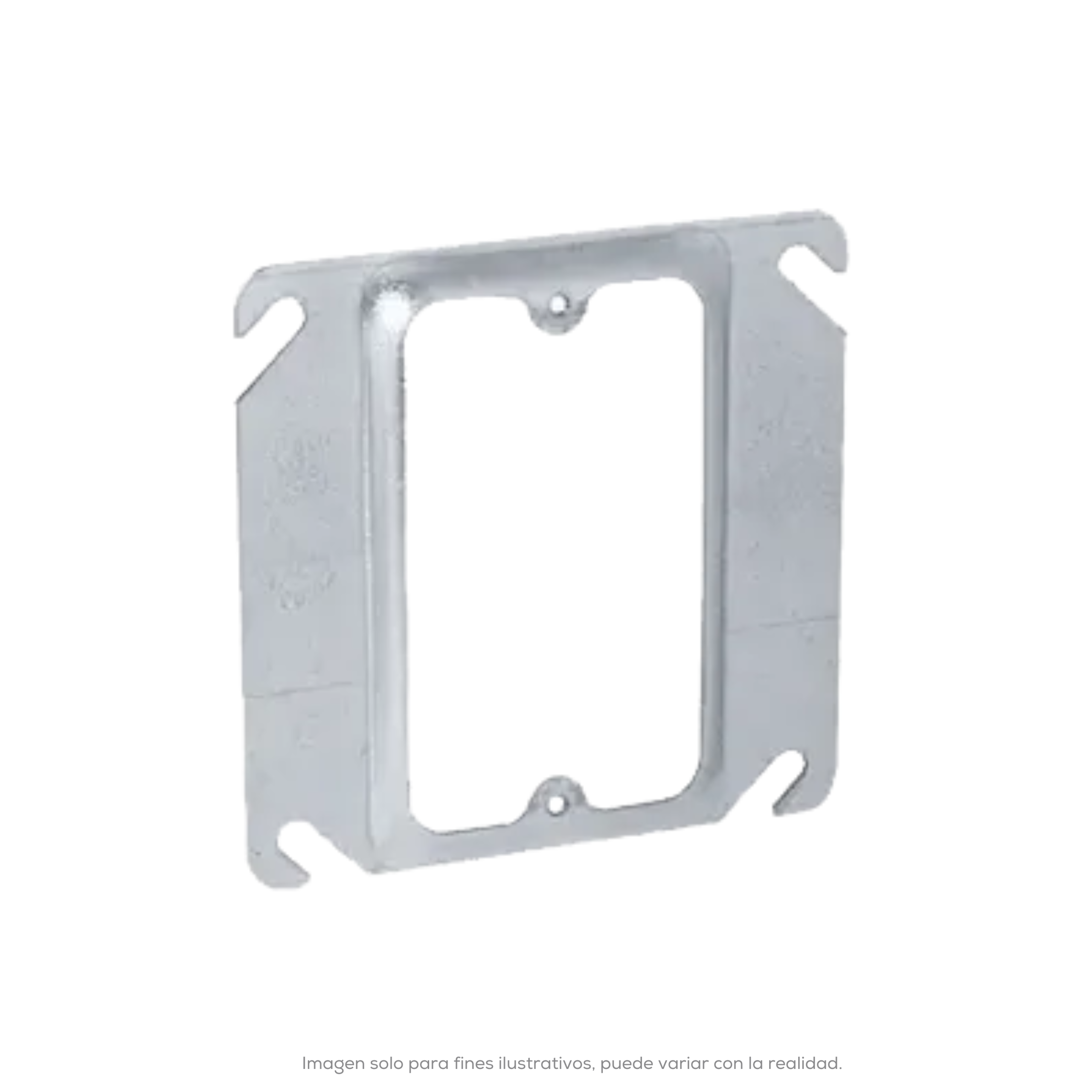 4 Sq Mud Ring Single Device-Raised 1/4 Obs
