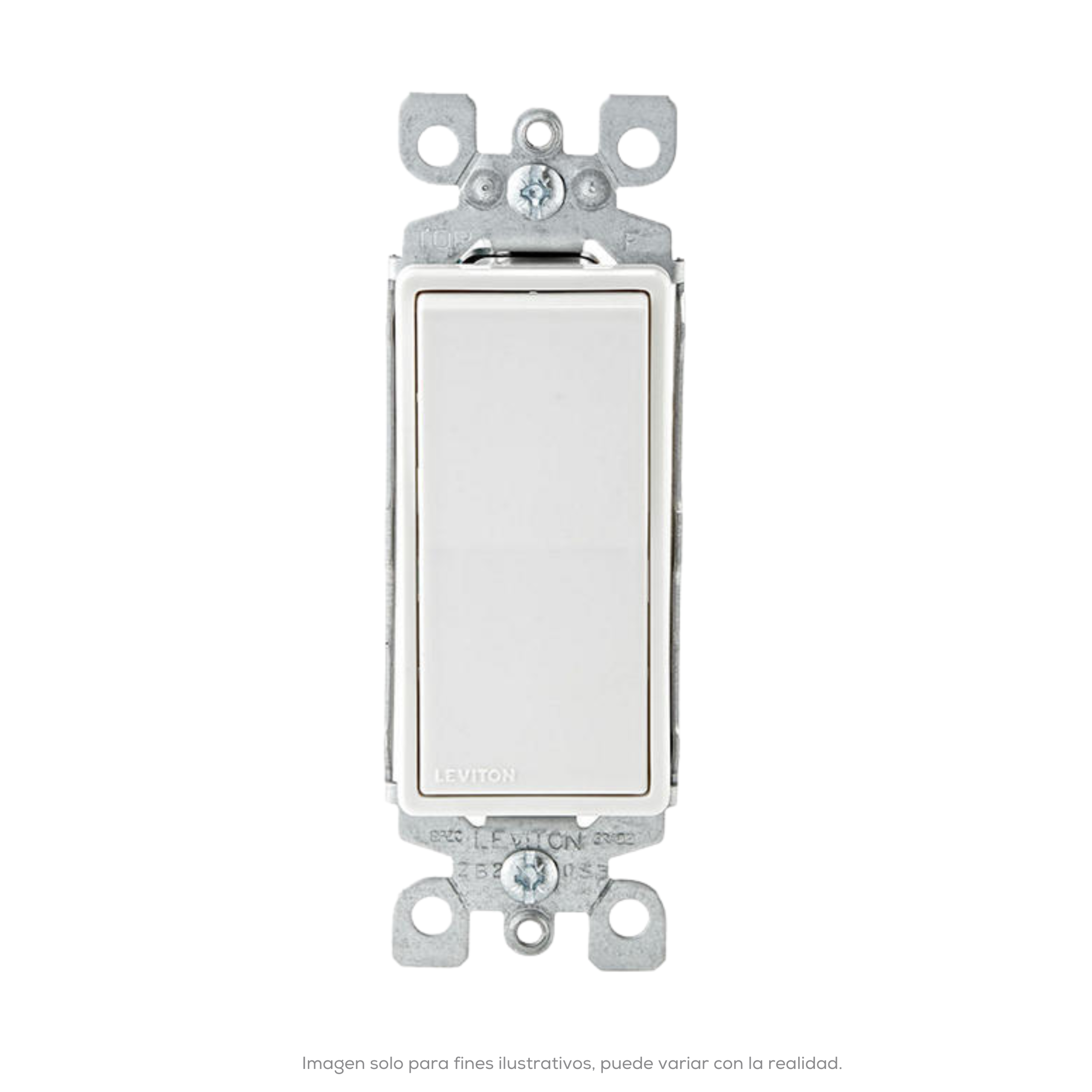 Interruptor Silencioso 15 A 120/277 V Decora Blanco (No Incluye Placa)
