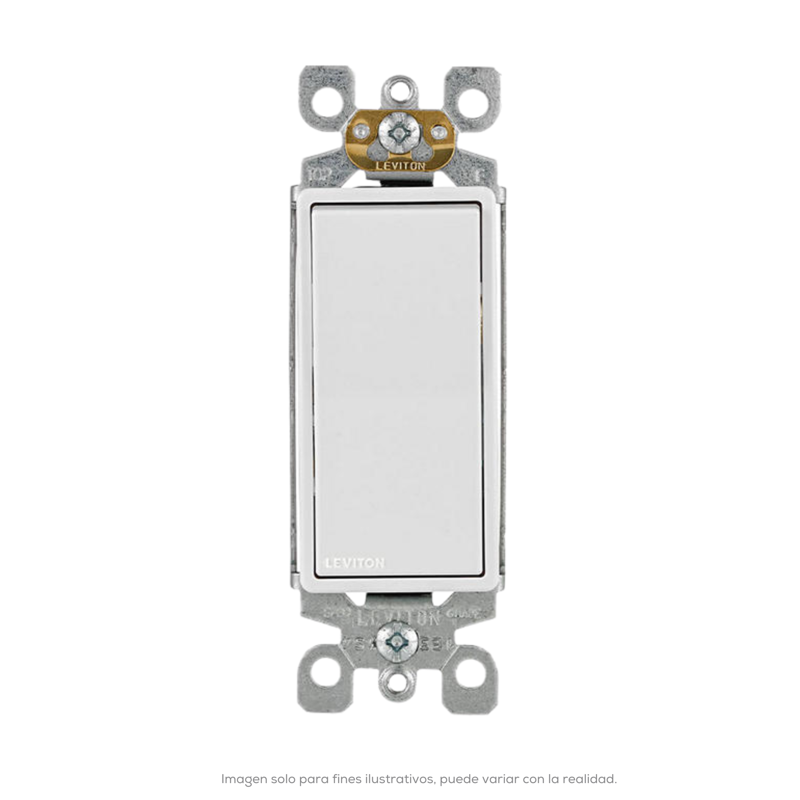 Interruptor 3 Vias Silencioso 15 A 120/277 V Decora Blanco (No Incluye Placa)