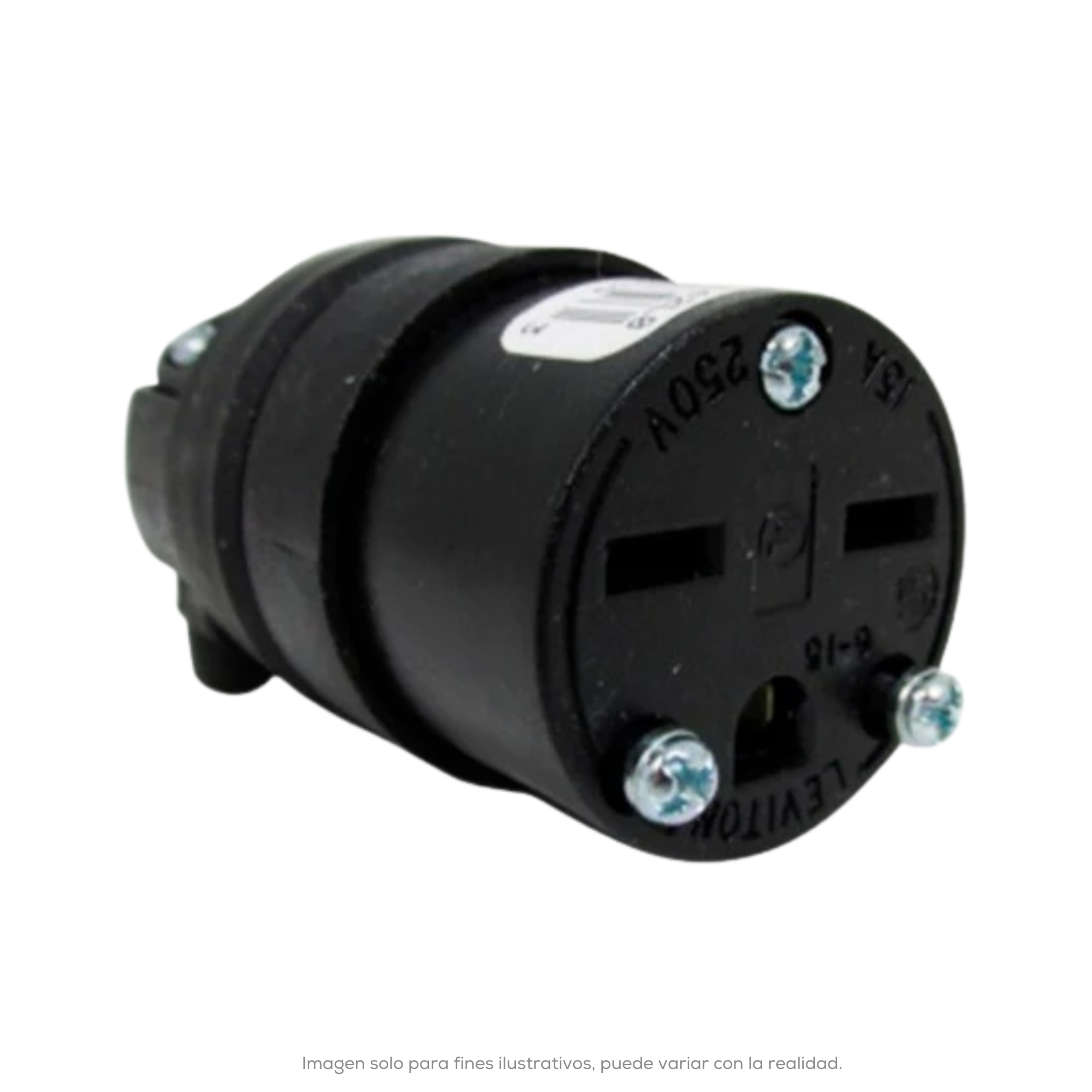 Receptaculo Redondo 2P 3H 15 A 250 V