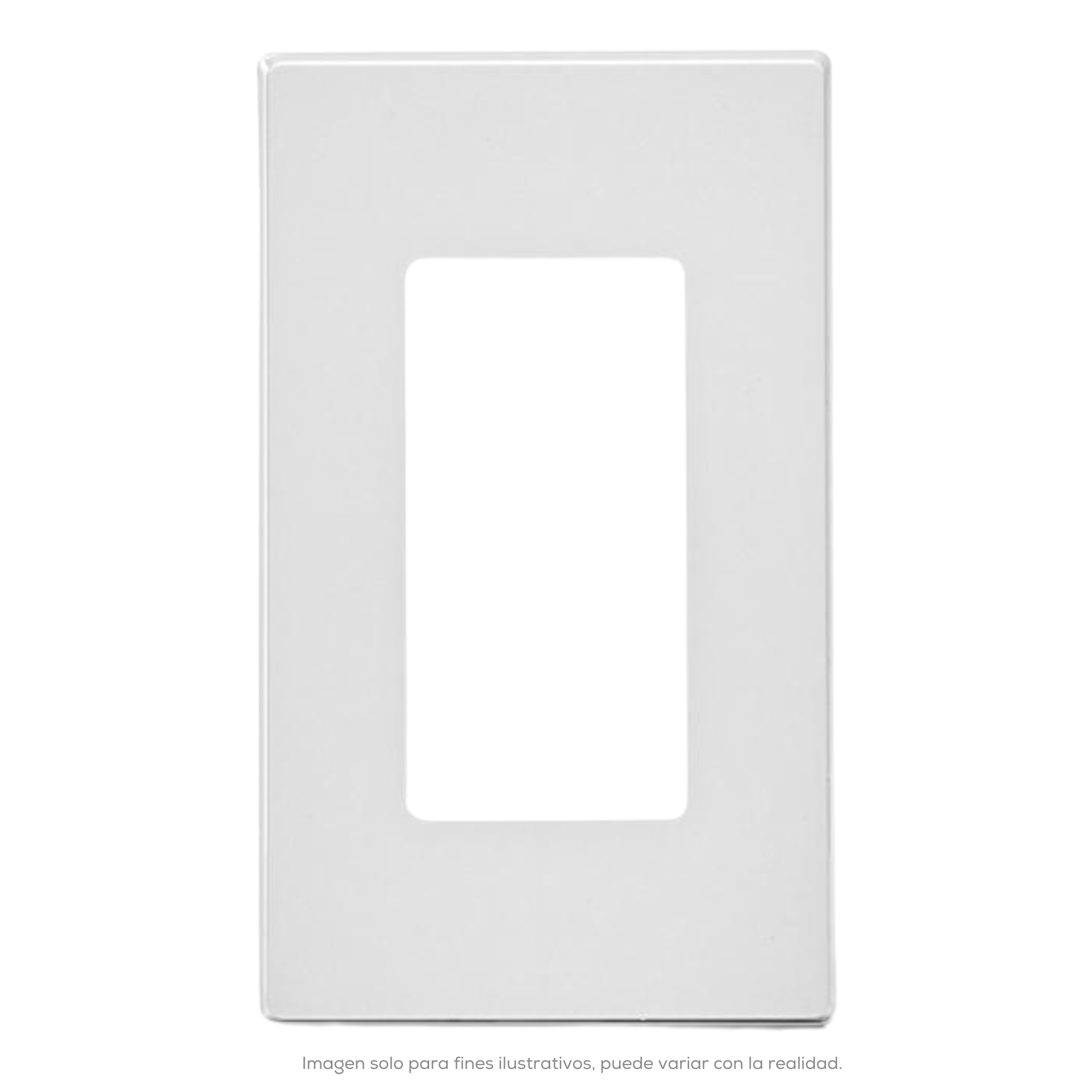 Placa 1 Ventana Decora Blanco
