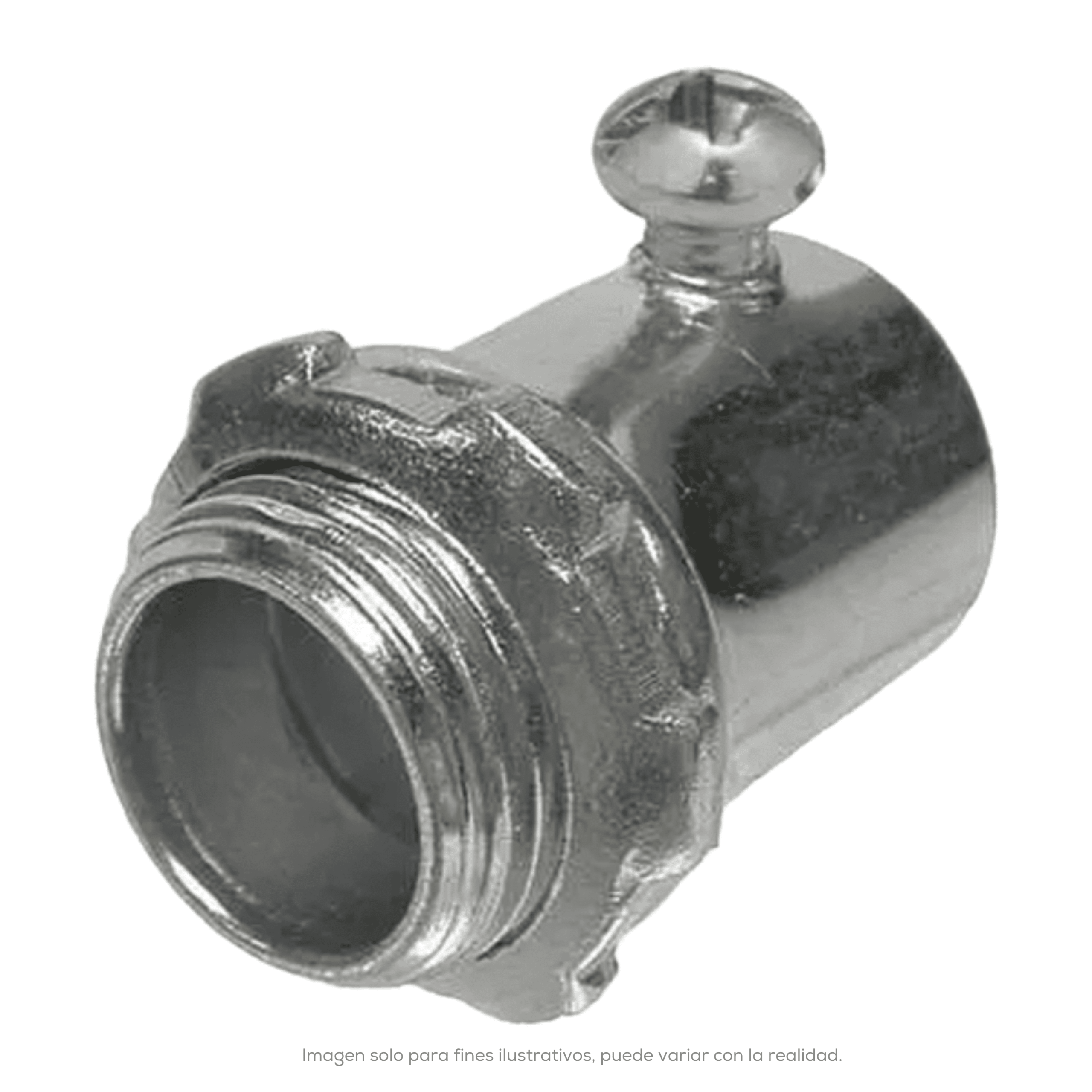 CONECTOR AJUSTE C/OPRESOR 3/4 ACERO