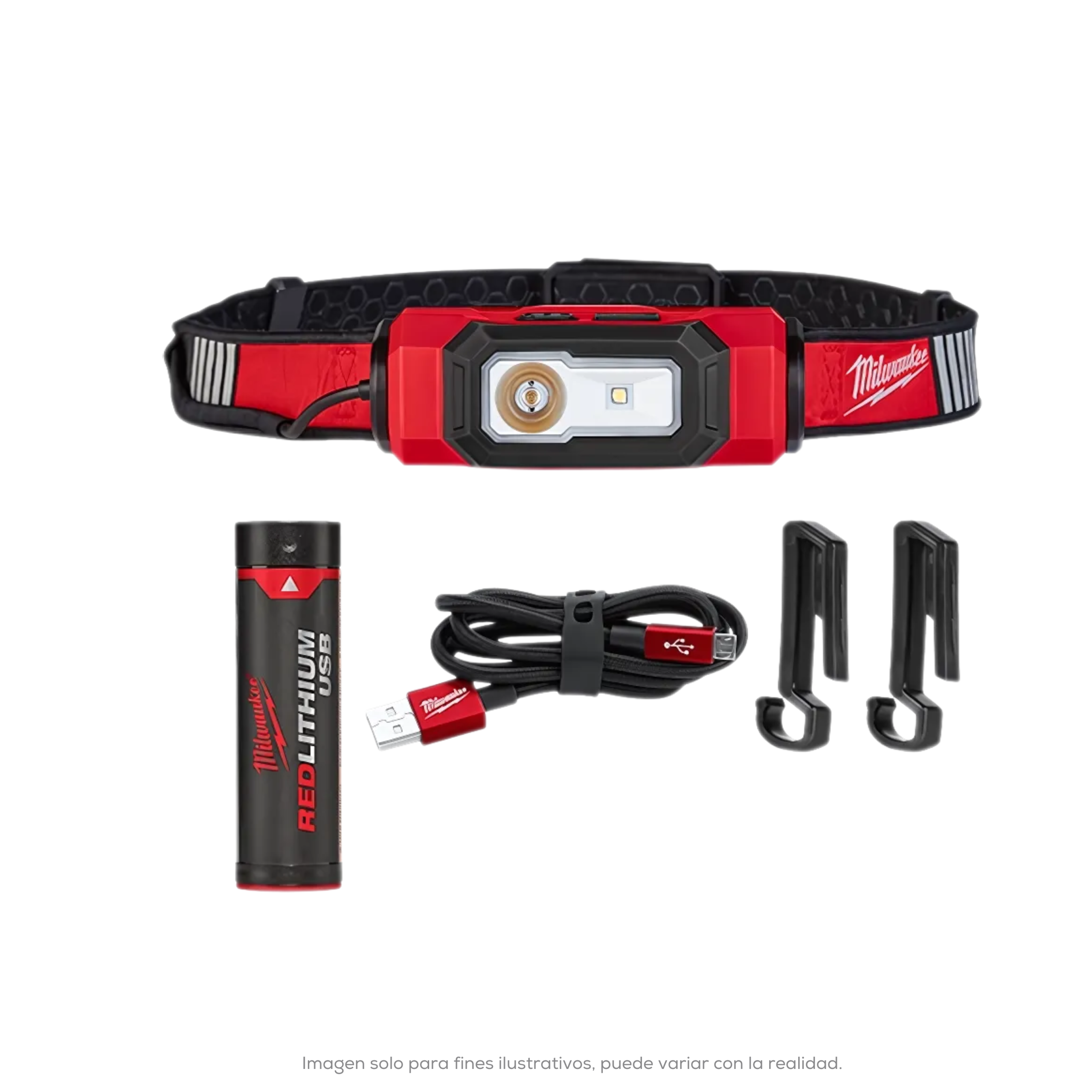 Luz Recargable Usb Para Cascos Beacon