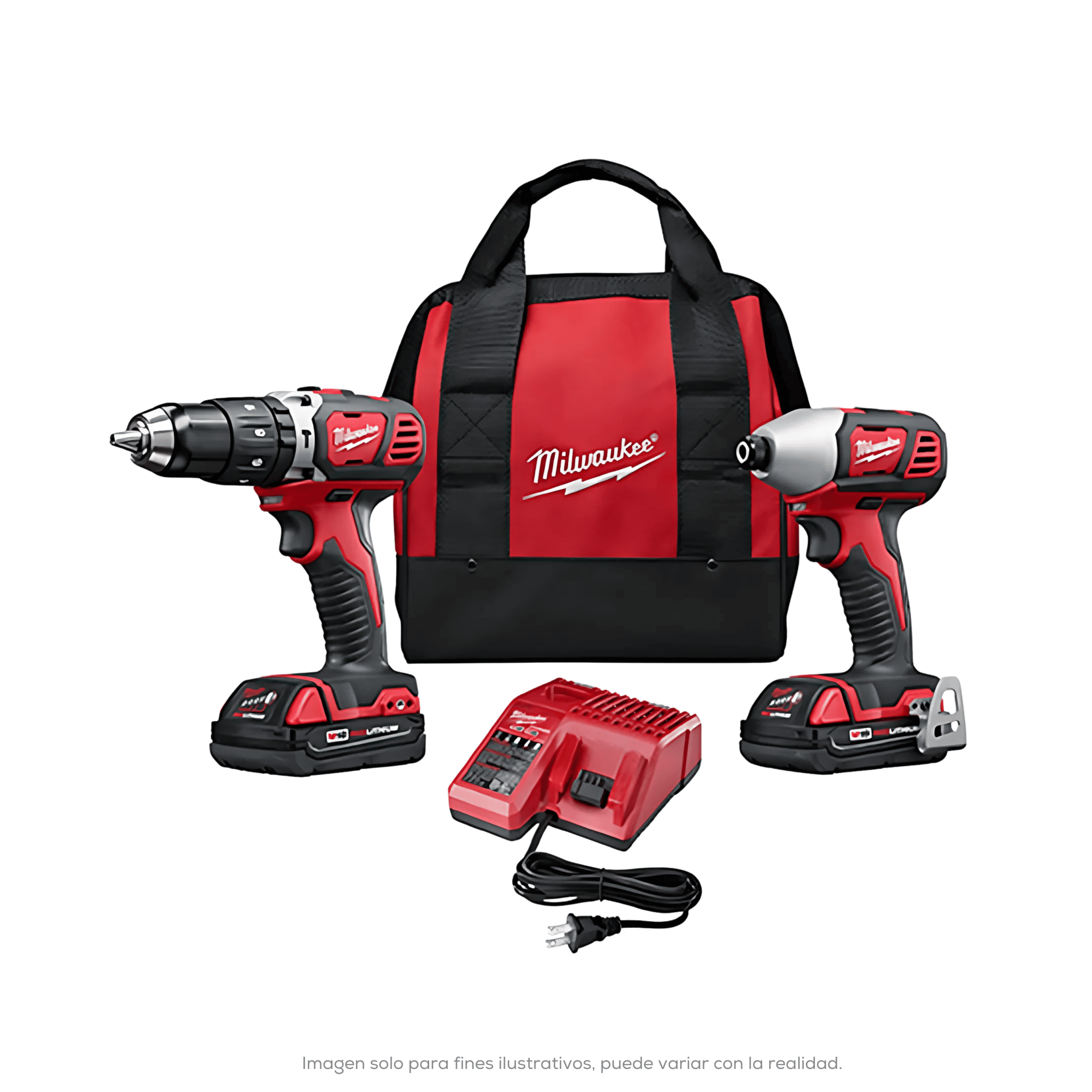 Combo Inalambrico De 2 Herramientas Rotomartillo 1/2 M18 Llave De Impacto Compacta Hexagonal 1/4 M18