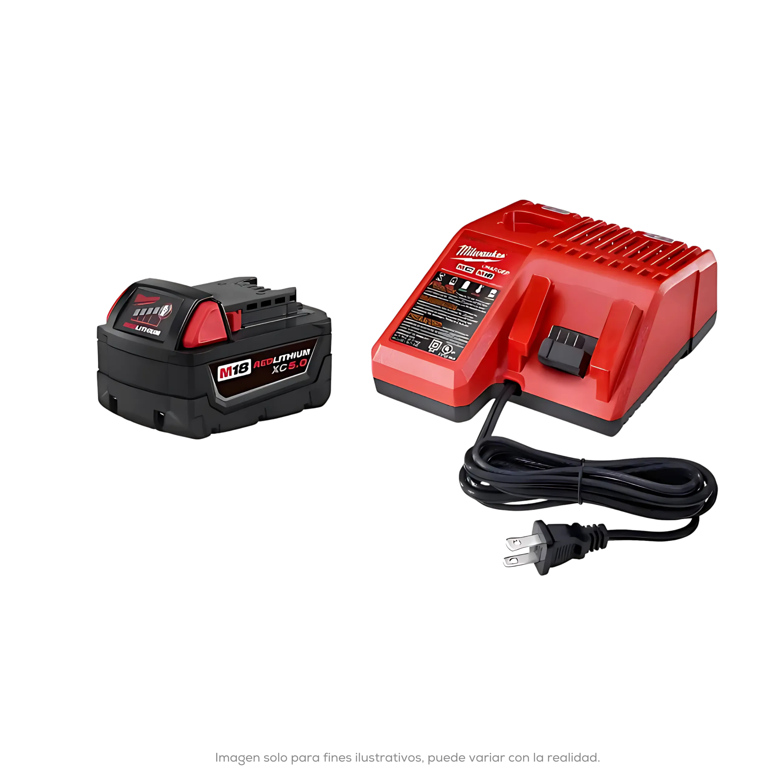 Kit Cargador Bateria Redlithium Xc 5.0 M18