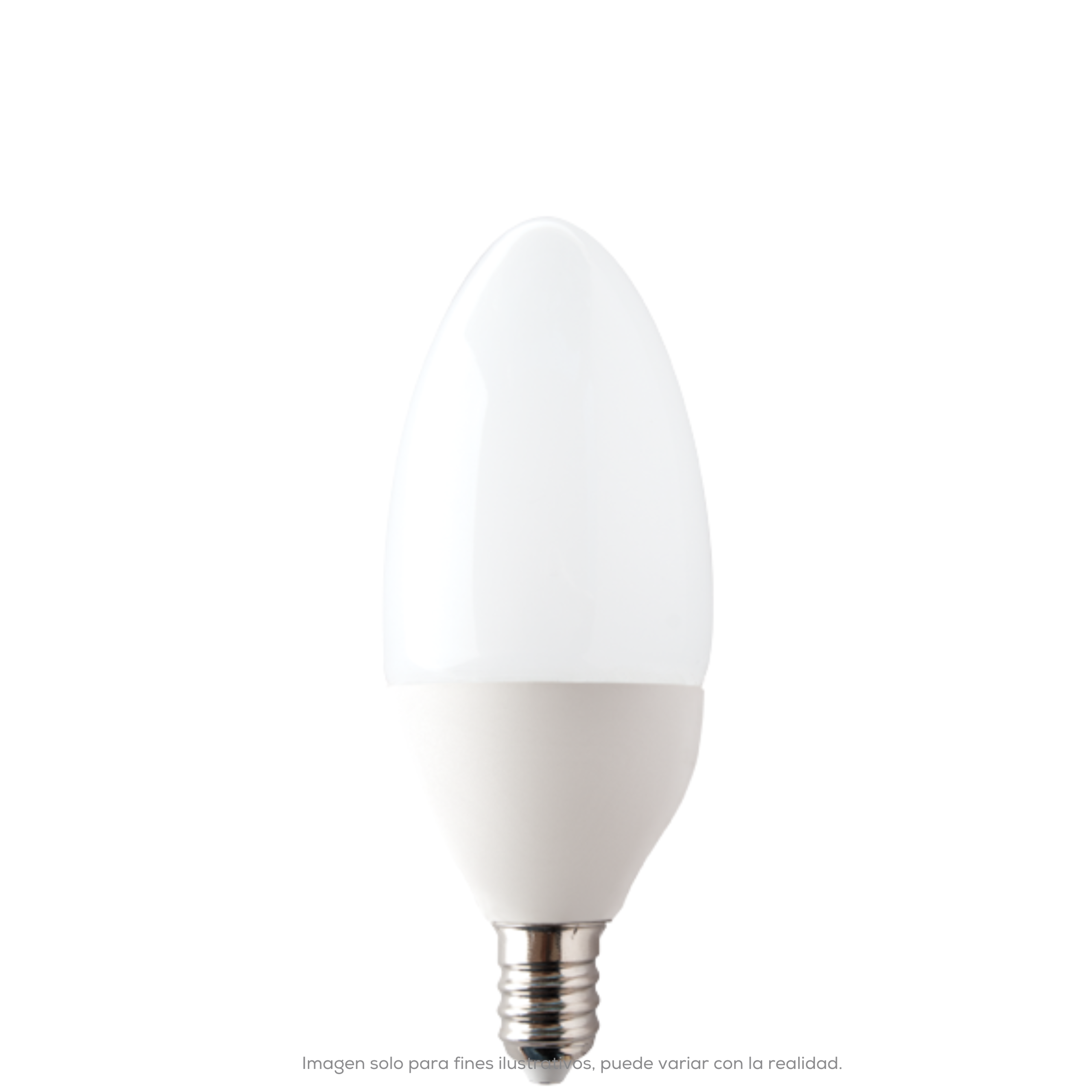 Lampara De Leds Tipo Vela 4 W Base E12 Luz De Dia 6500 K