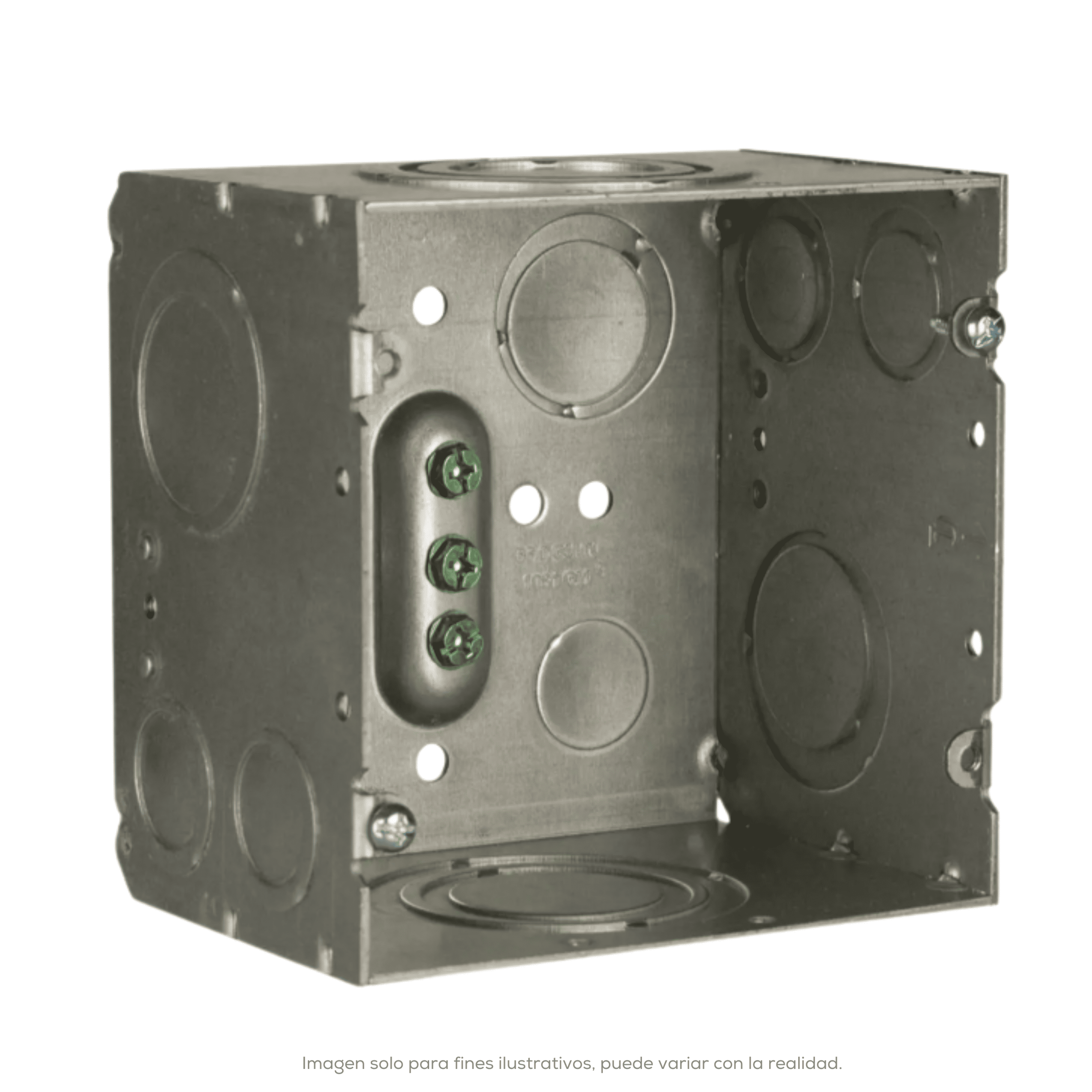 CAJA CUADRADA 4 11/16P 3-1/4P PR KO 3/4 – 2P HUBBELL