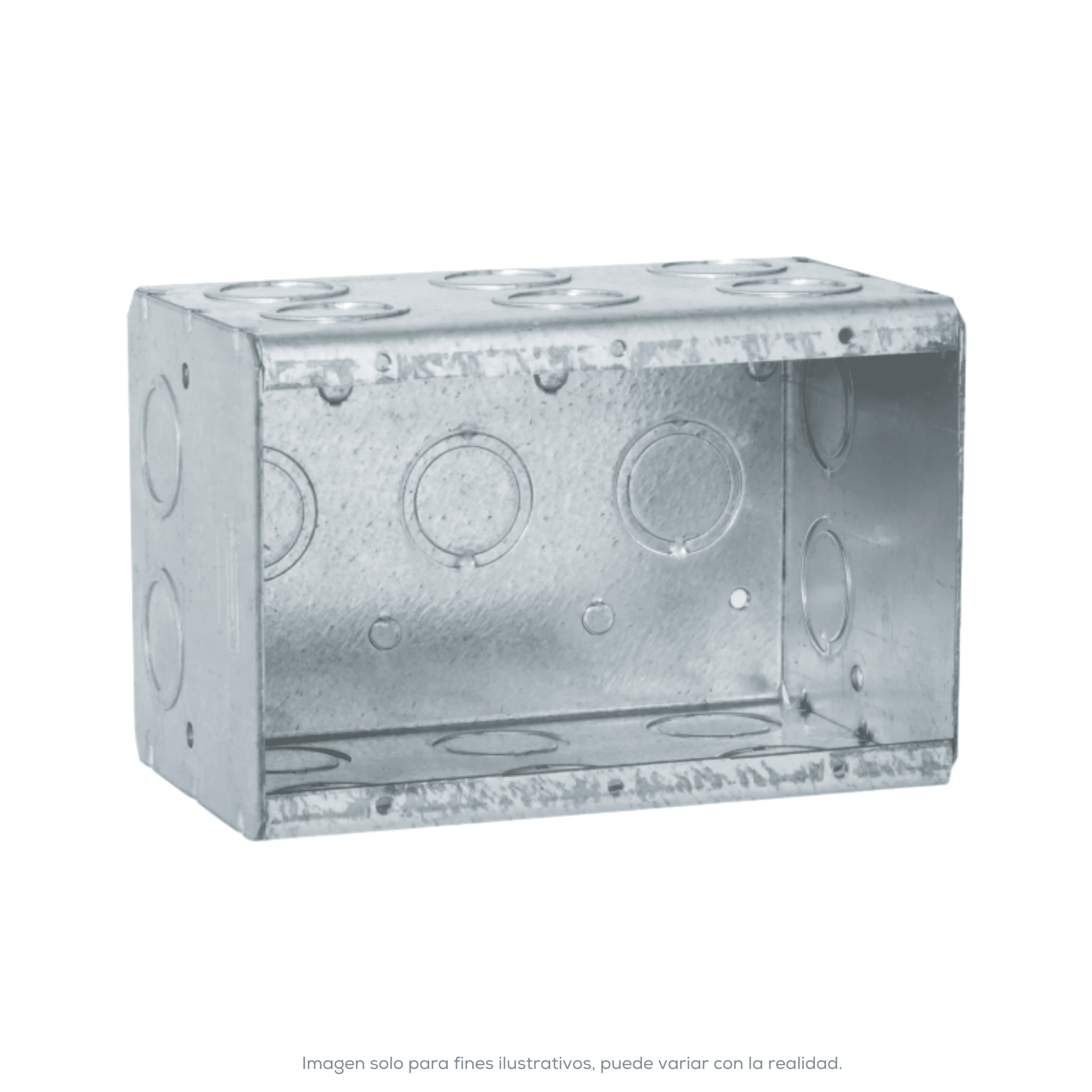 3-GANG MASONRY BOX 3-1/2 DEEP 1/2-3/4 KO