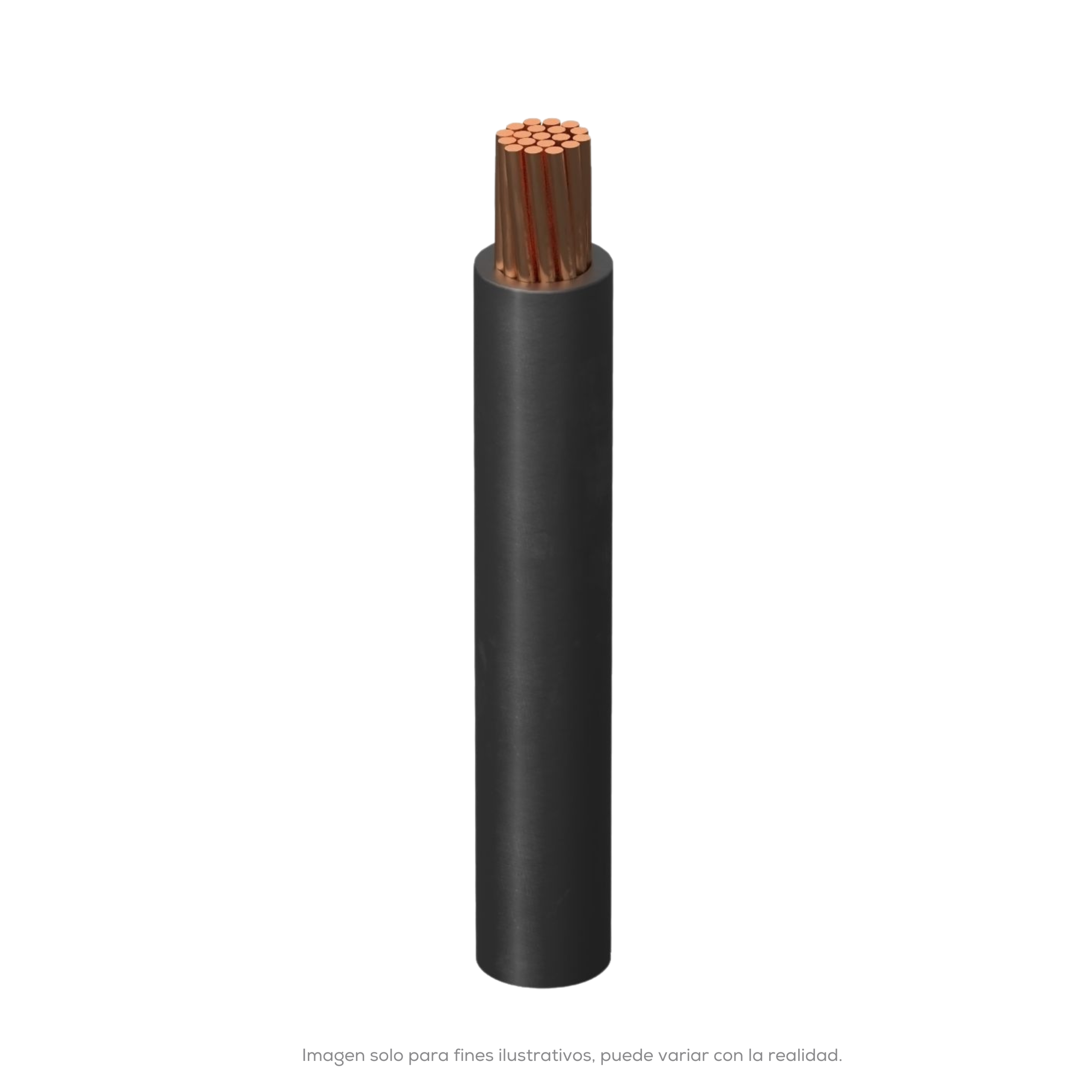 Cable THW Cal 10 Negro Carrete 500 Mts Indiana Sllu 12