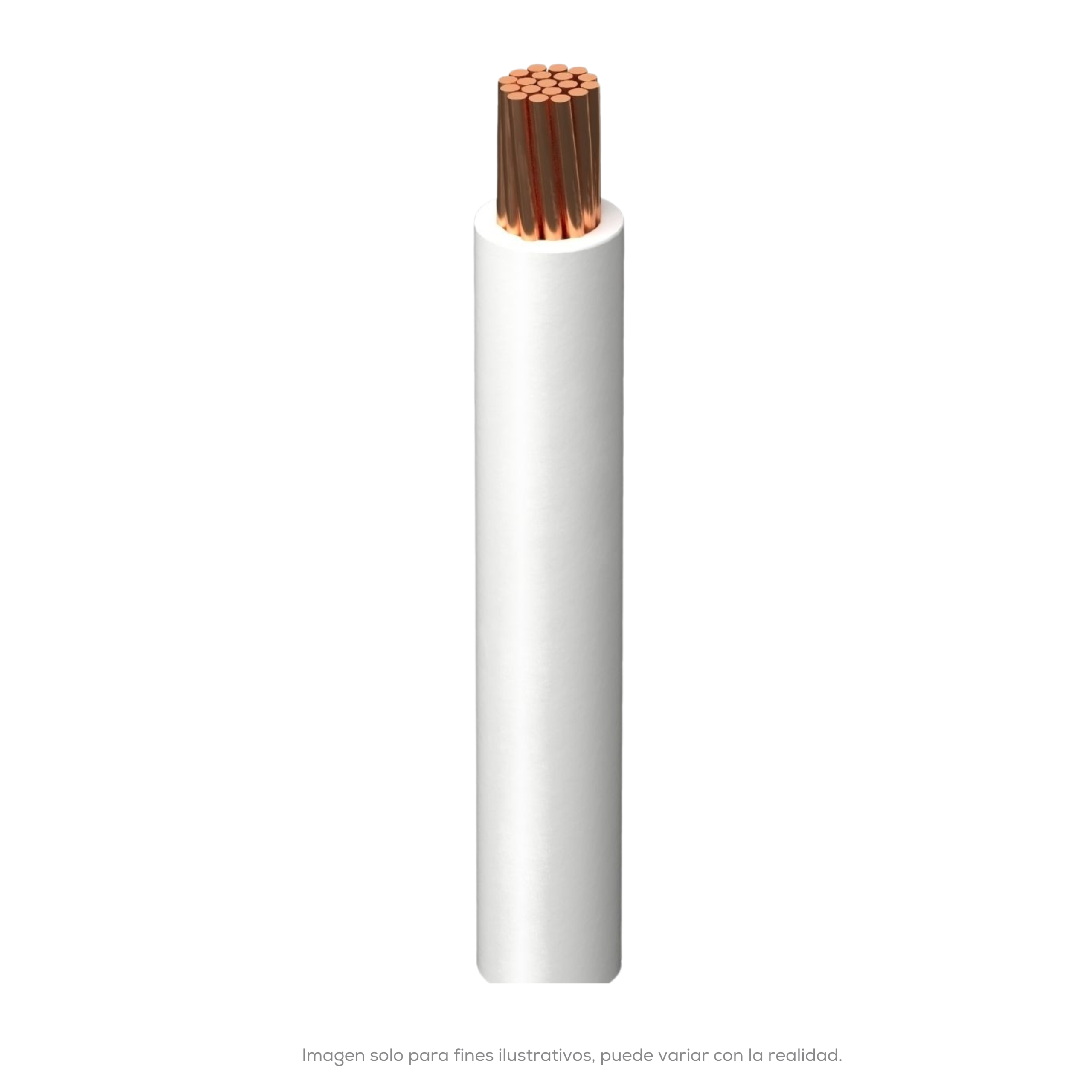 Cable THW Cal 12 Blanco Carrete 500 Mts Indiana Sllu 09
