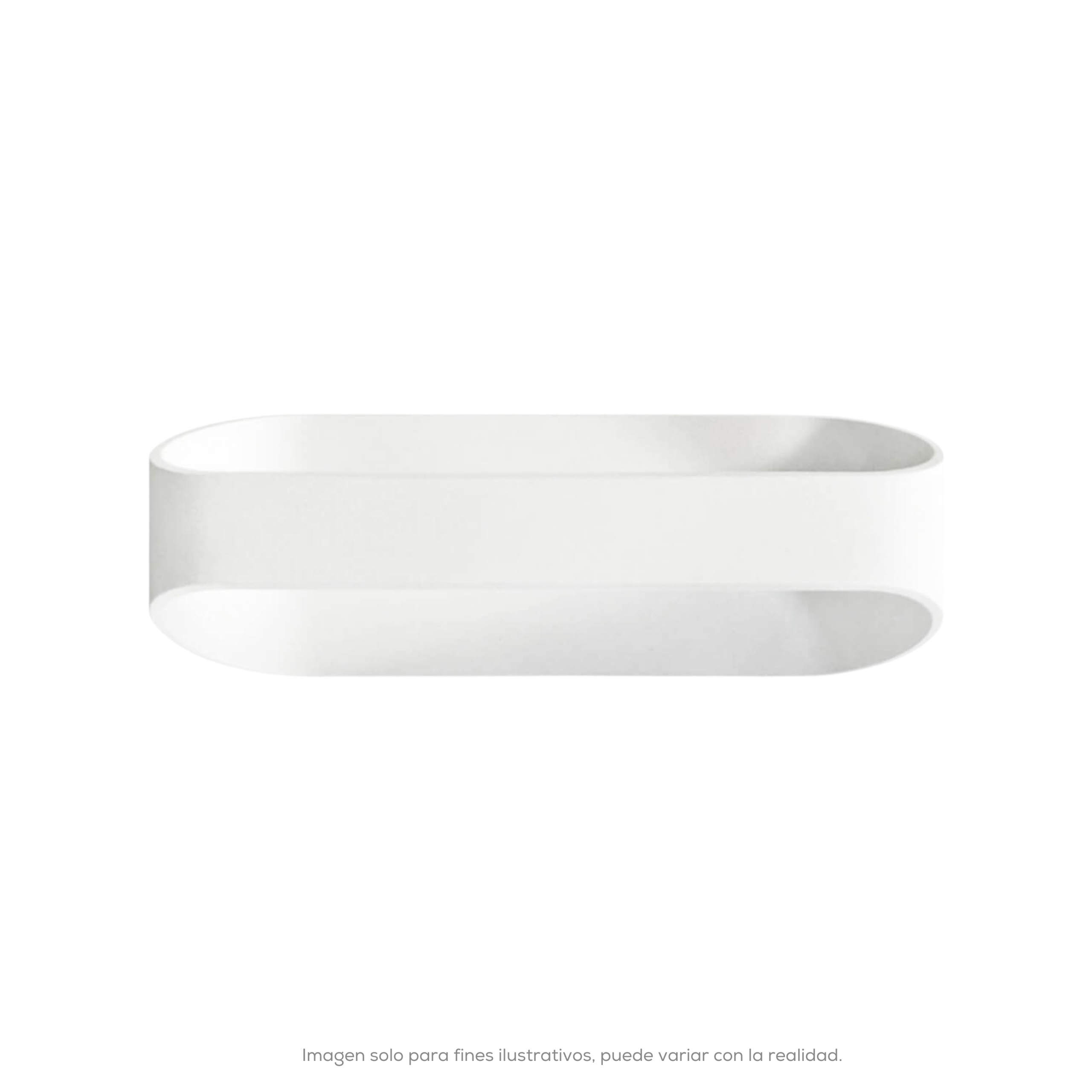 LUMINARIA PARED OVALO BLANCO EXTERIOR 12W BLANCO CALIDO