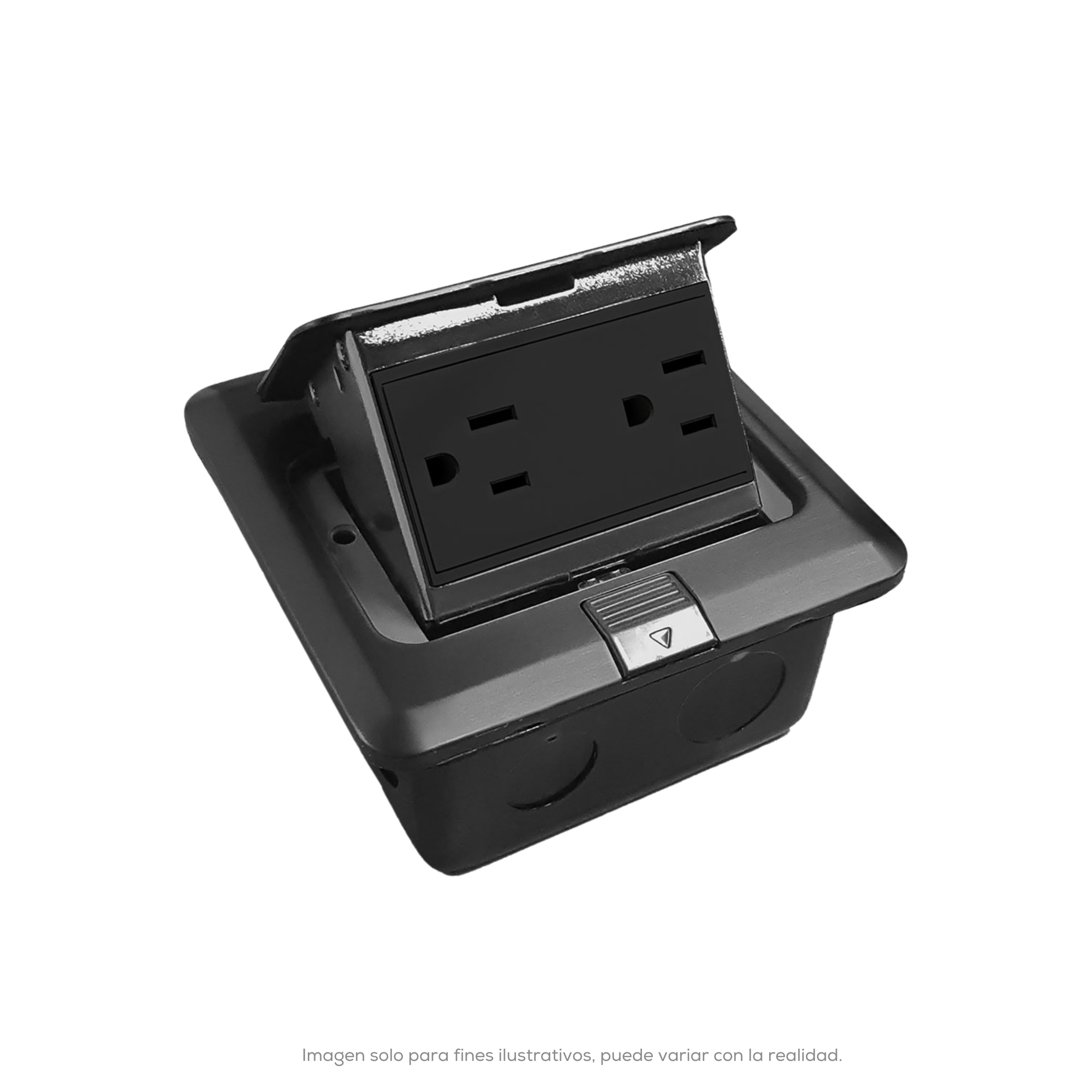 CONTACTO DUPLEX EMPOTRABLE PISO 90-260/50-60HZ 15A POP UP OXFORD