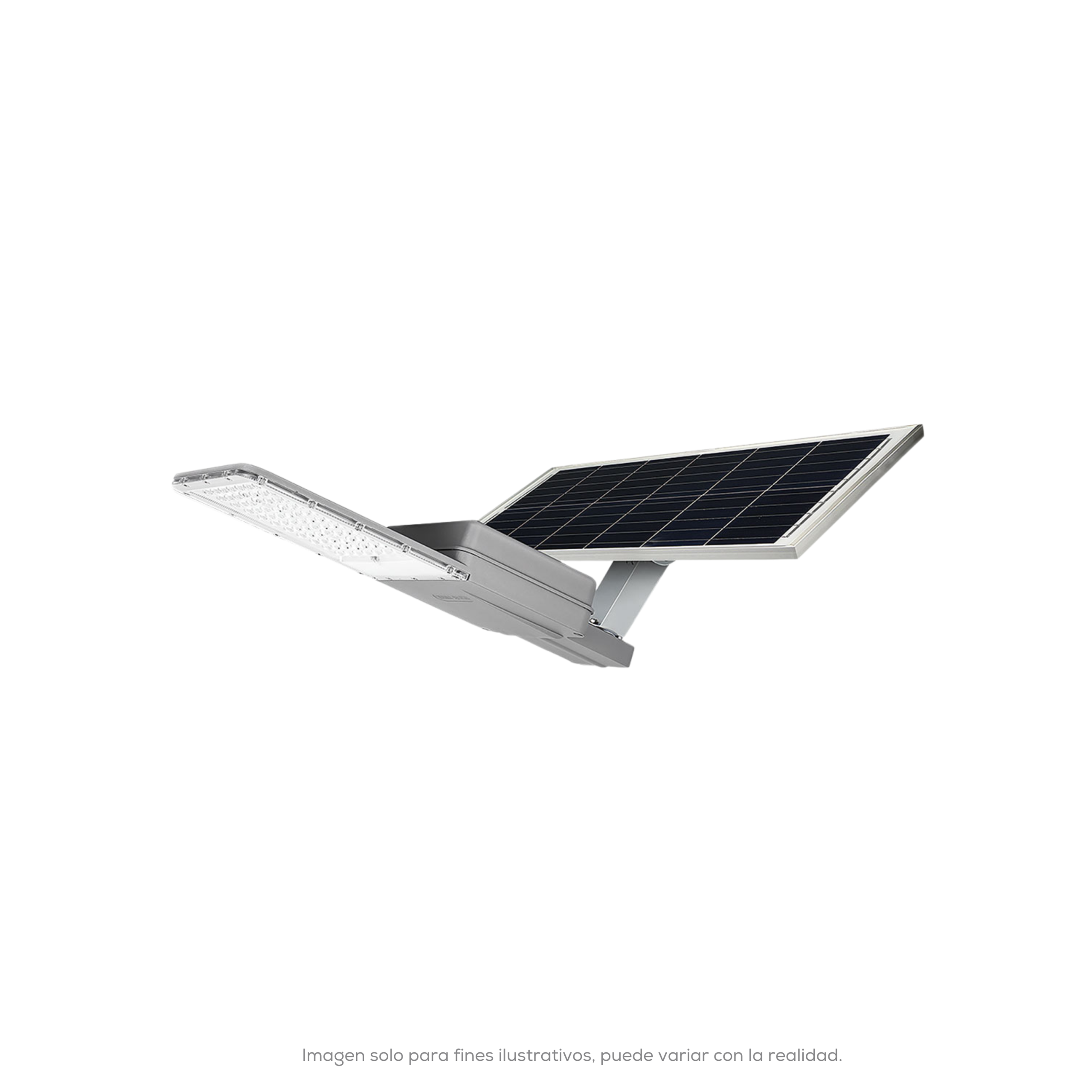LUMINARIA LED SOLAR MURO Y BRAZO ALL IN ONE 5500LM CON PANEL SOLAR EXTERNO CONTROLADOR SENSOR BATERIA Y CONTROL REMOTO B